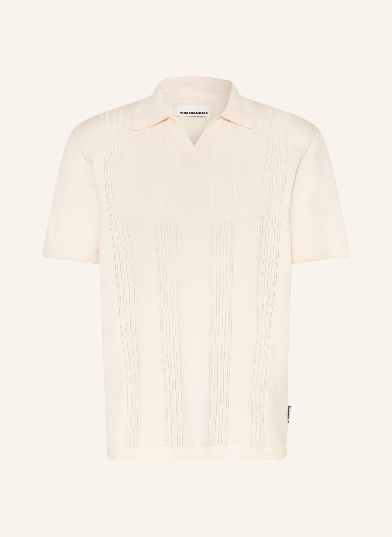 ARMEDANGELS Strick-Poloshirt: CREME