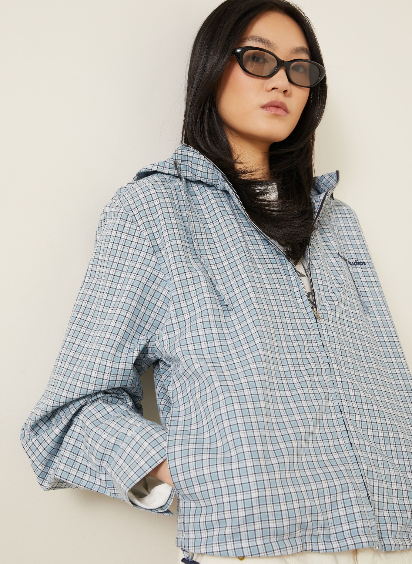 Acne Studios Jacket: LIGHT BLUE / WHITE / BLACK