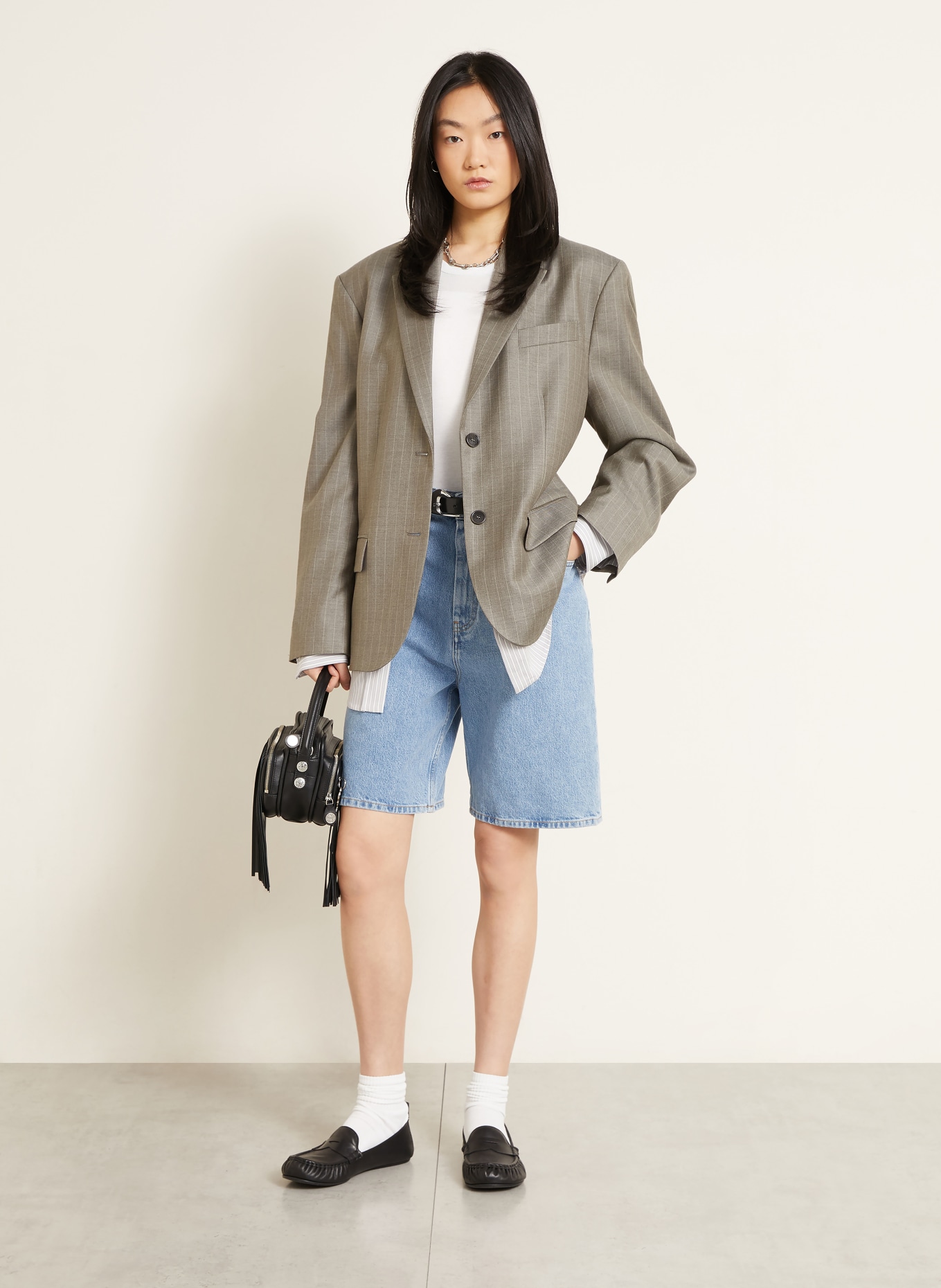 Acne Studios Oversized blazer: GRAY