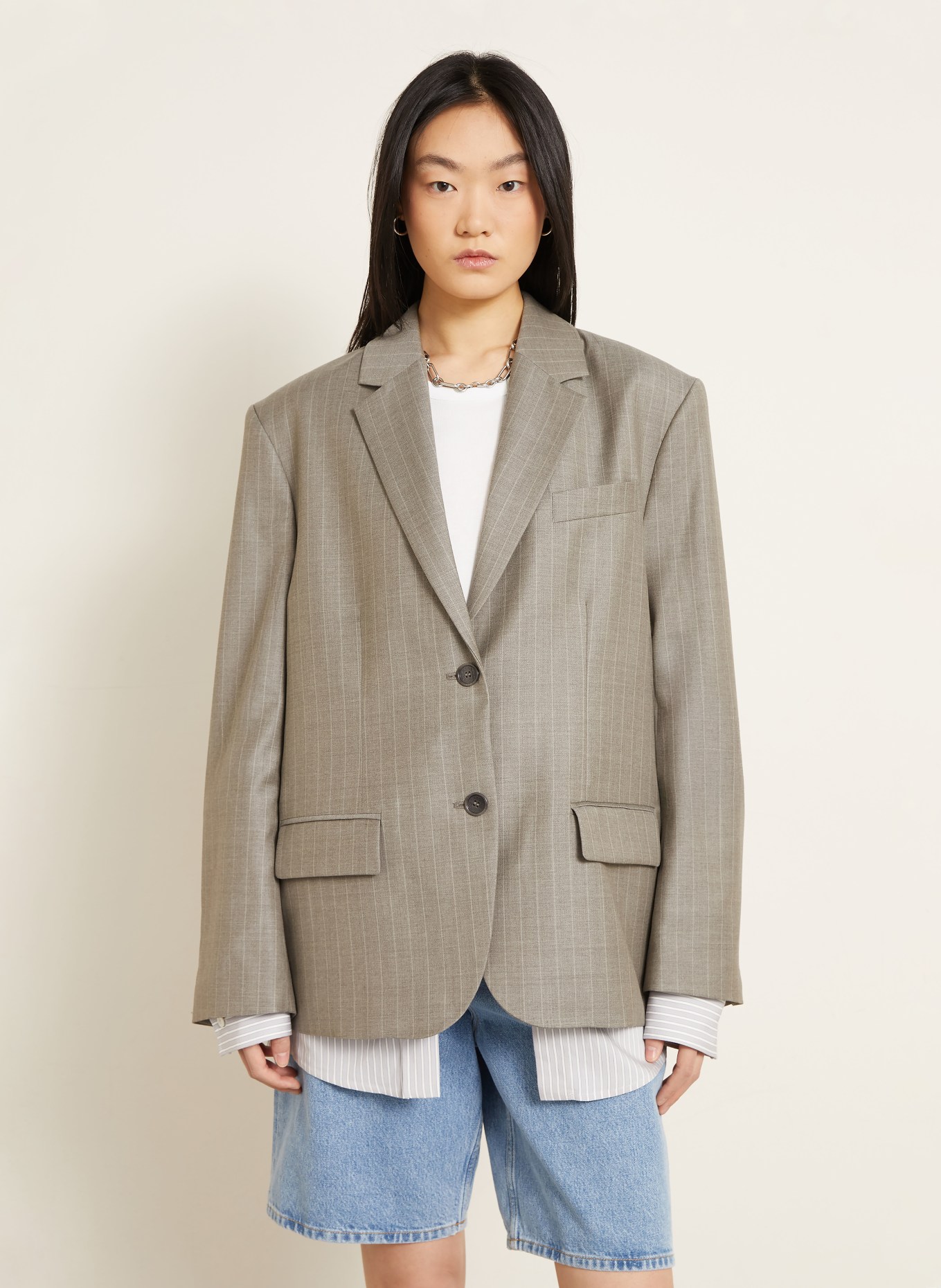 Acne Studios Oversized blazer: GRAY