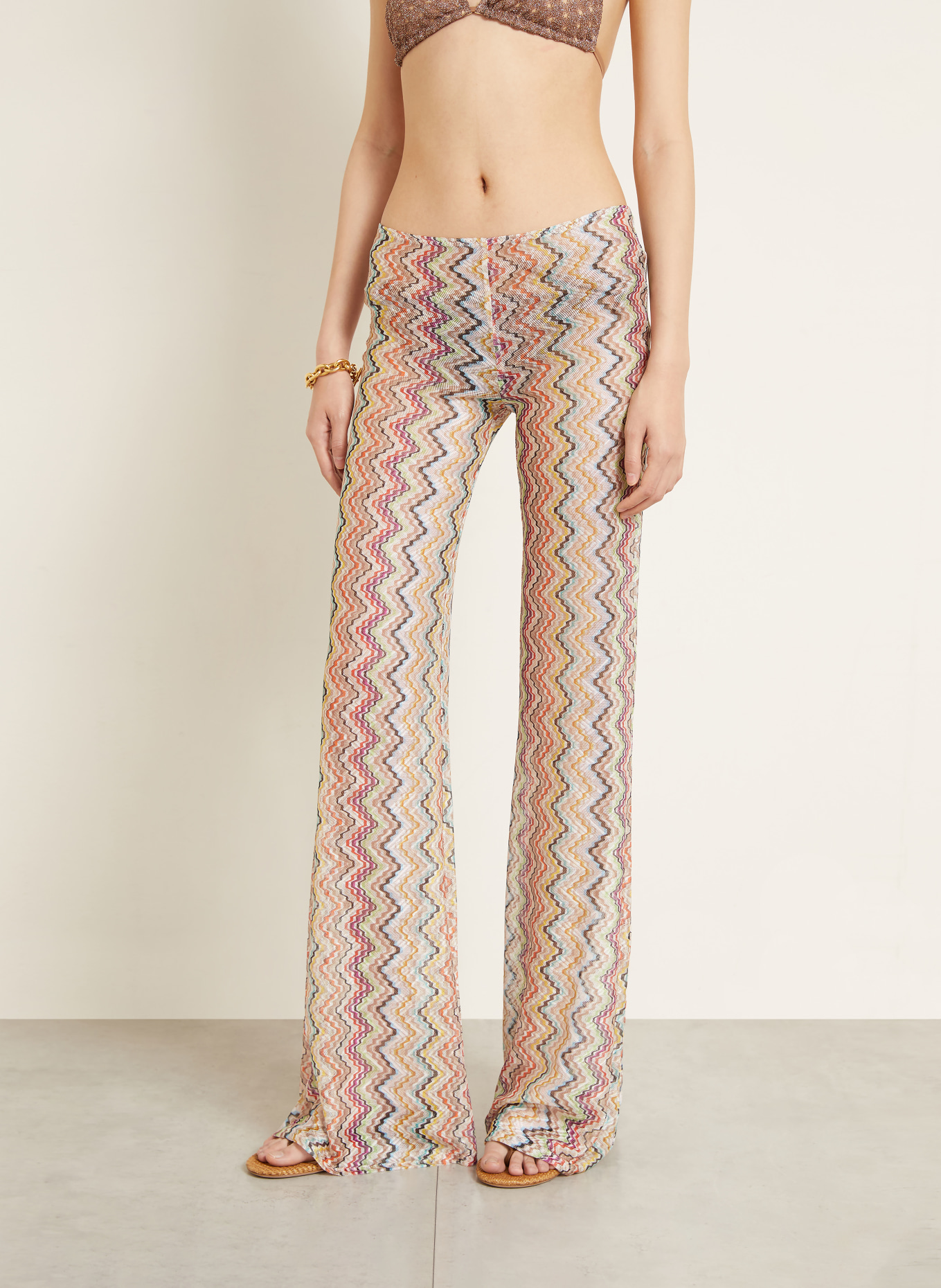 MISSONI Pants: BEIGE / YELLOW / BLACK