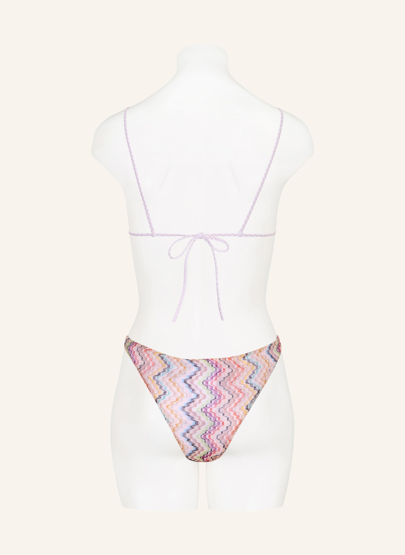MISSONI Trojúhelníkové bikiny: BÍLÁ / ŽLUTÁ / TYRKYSOVÁ