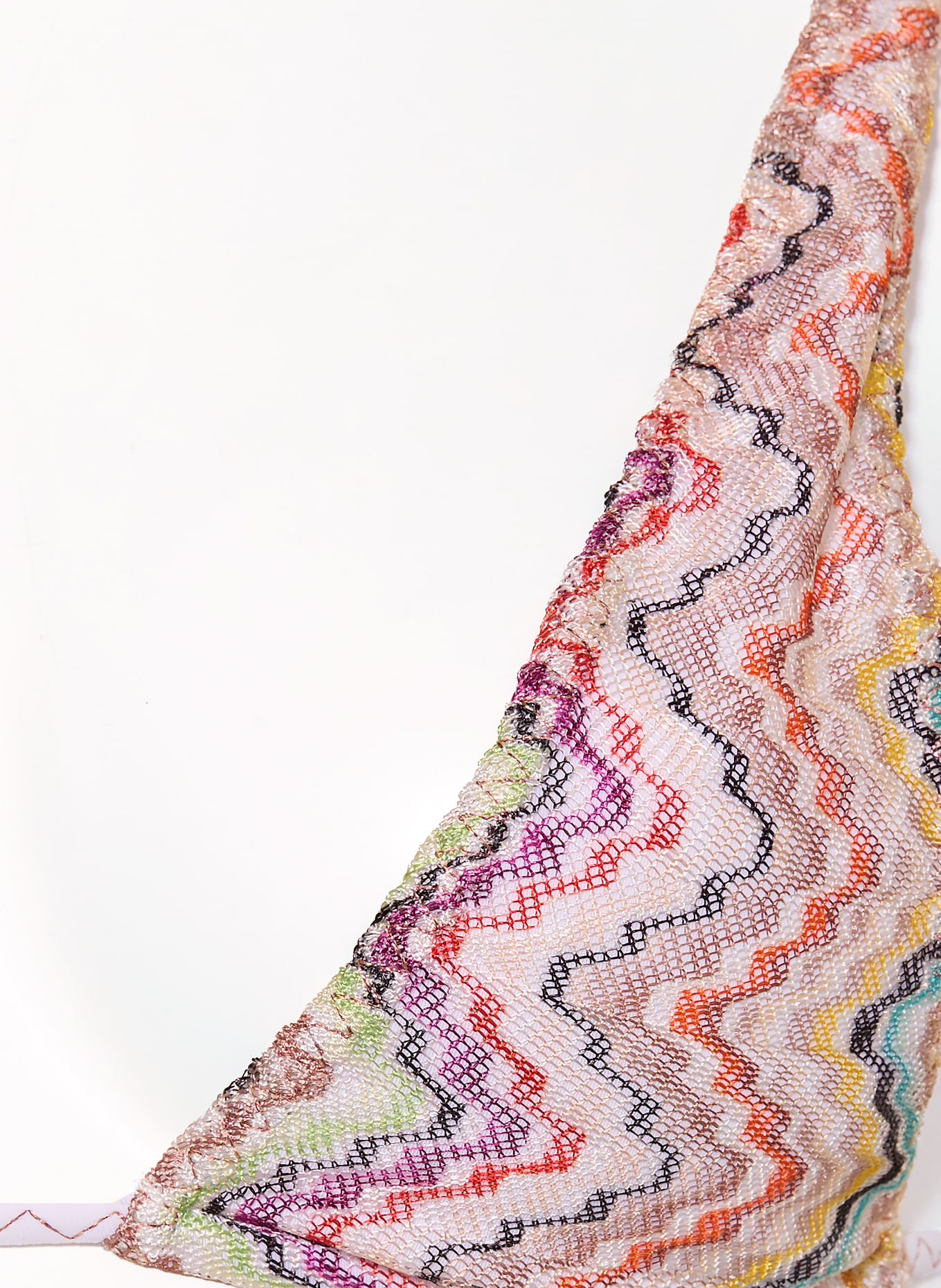 MISSONI Trojúhelníkové bikiny: BÍLÁ / ŽLUTÁ / TYRKYSOVÁ