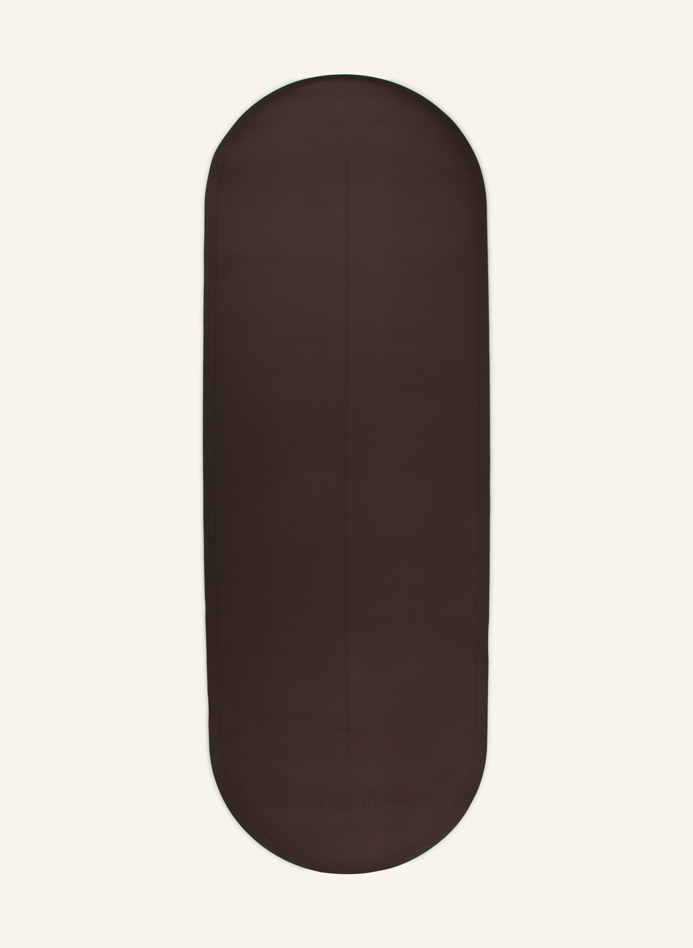 casall Yogamatte OVAL: DUNKELBRAUN