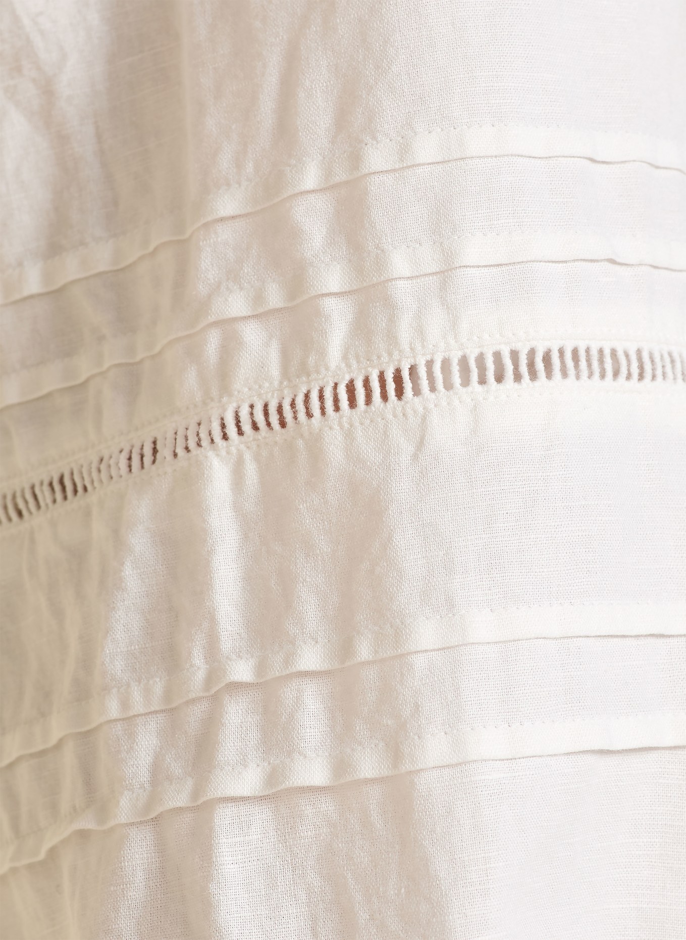 Marc O'Polo DENIM Cropped linen blouse: WHITE