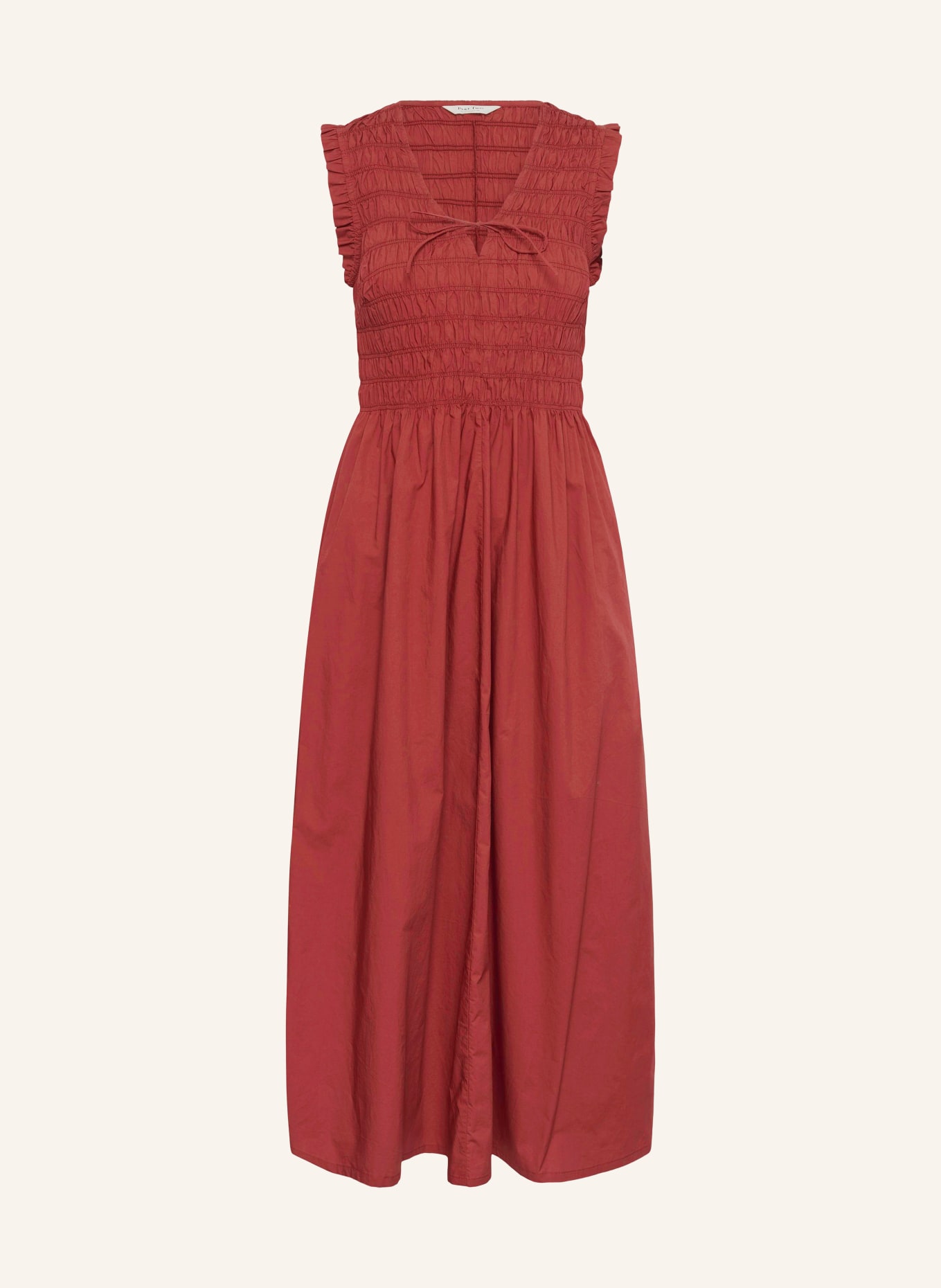 Part Two BORGNETTEPW dress with ruffles: DUSKY PINK