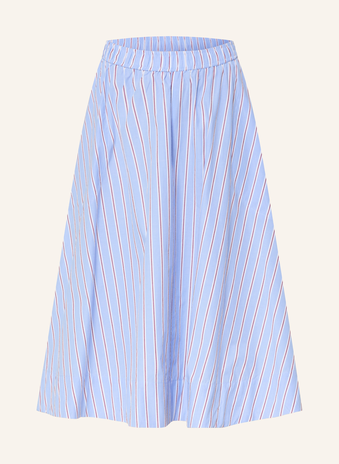 Part Two Skirt INGIPW: LIGHT BLUE / DARK RED / WHITE