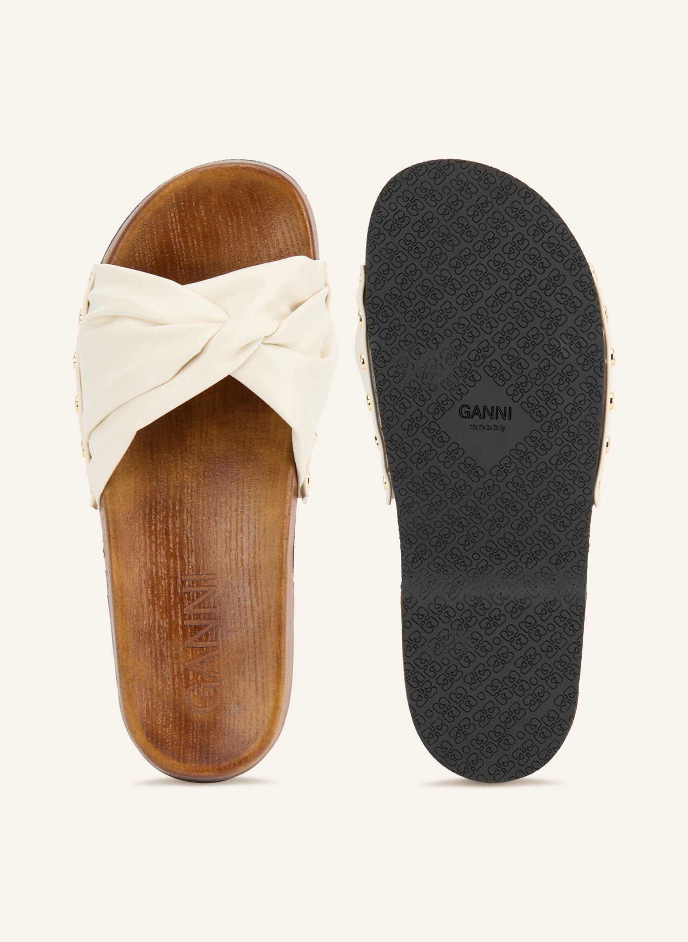 GANNI Flip-flops TIA FAIRY: CREME