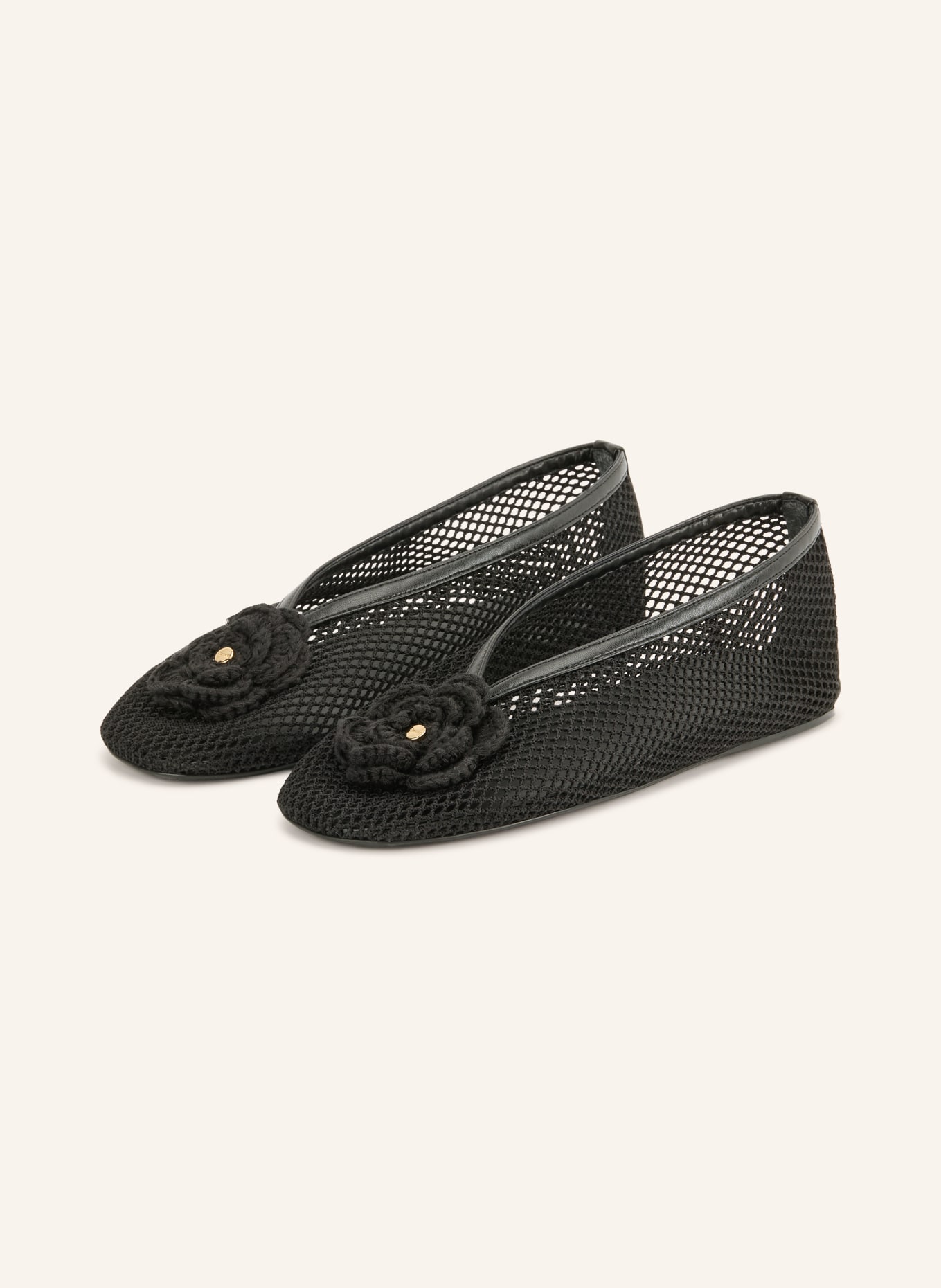GANNI Ballerinas JENNY: SCHWARZ