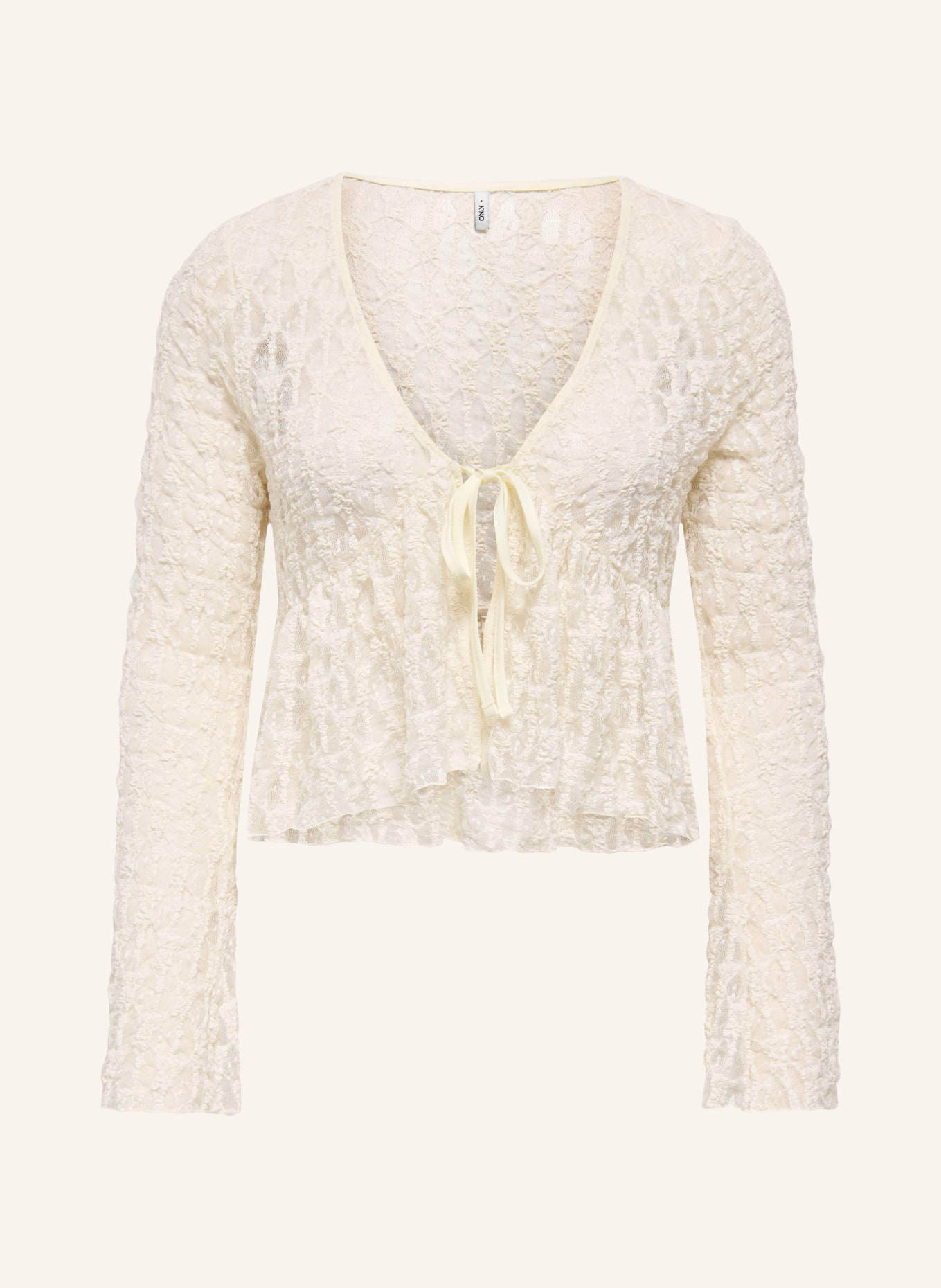 ONLY Blusenshirt aus Spitze: ECRU