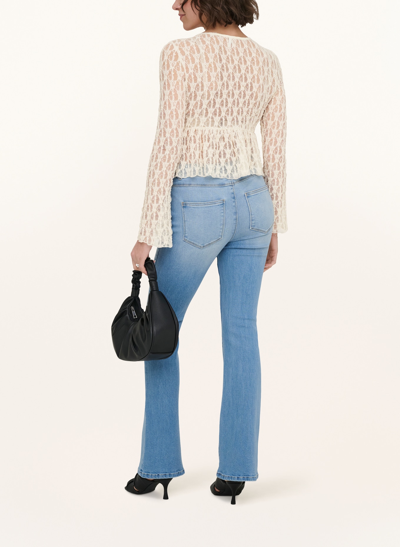 ONLY Blusenshirt aus Spitze: ECRU