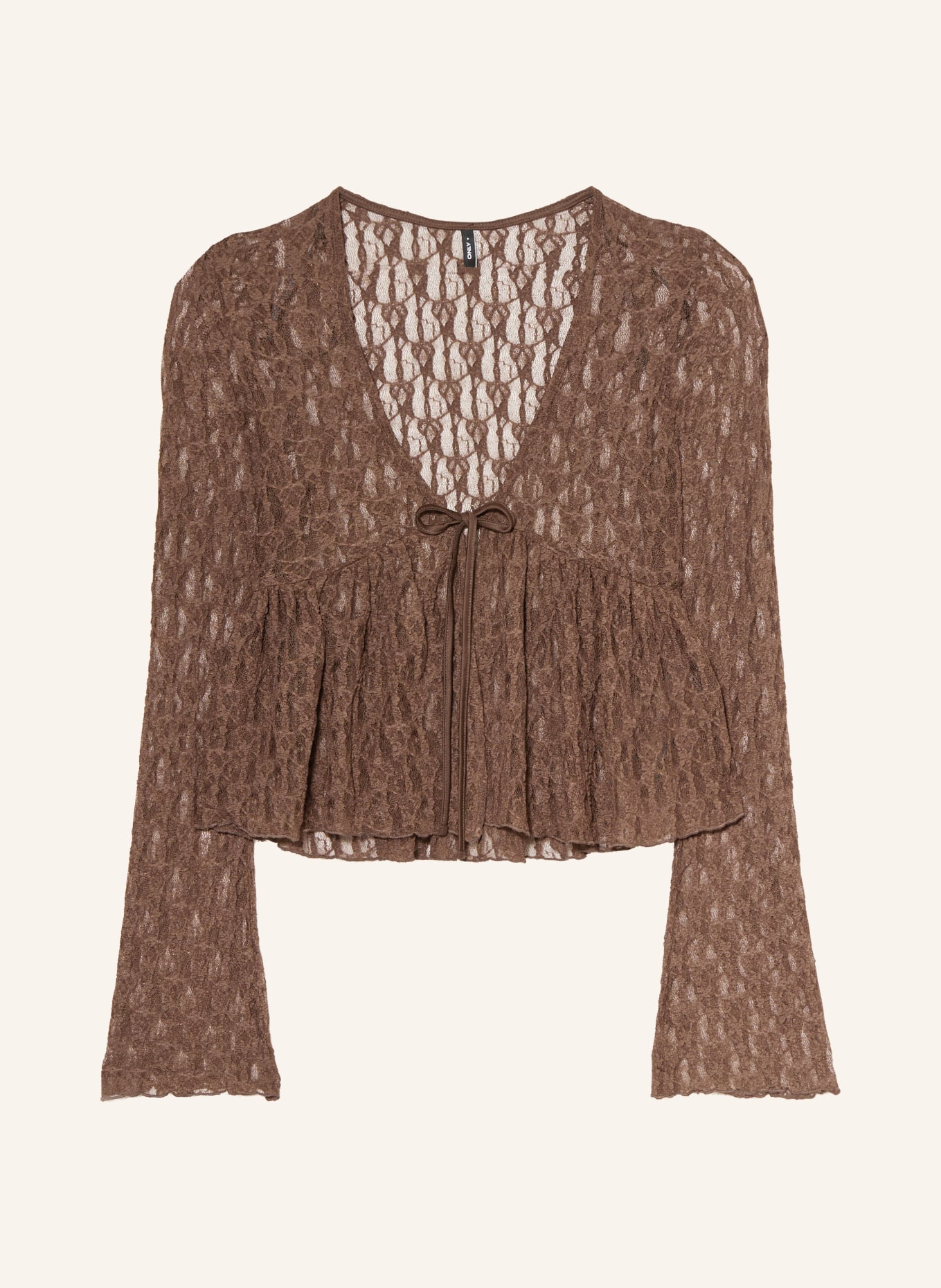 ONLY Lace blouse: BROWN