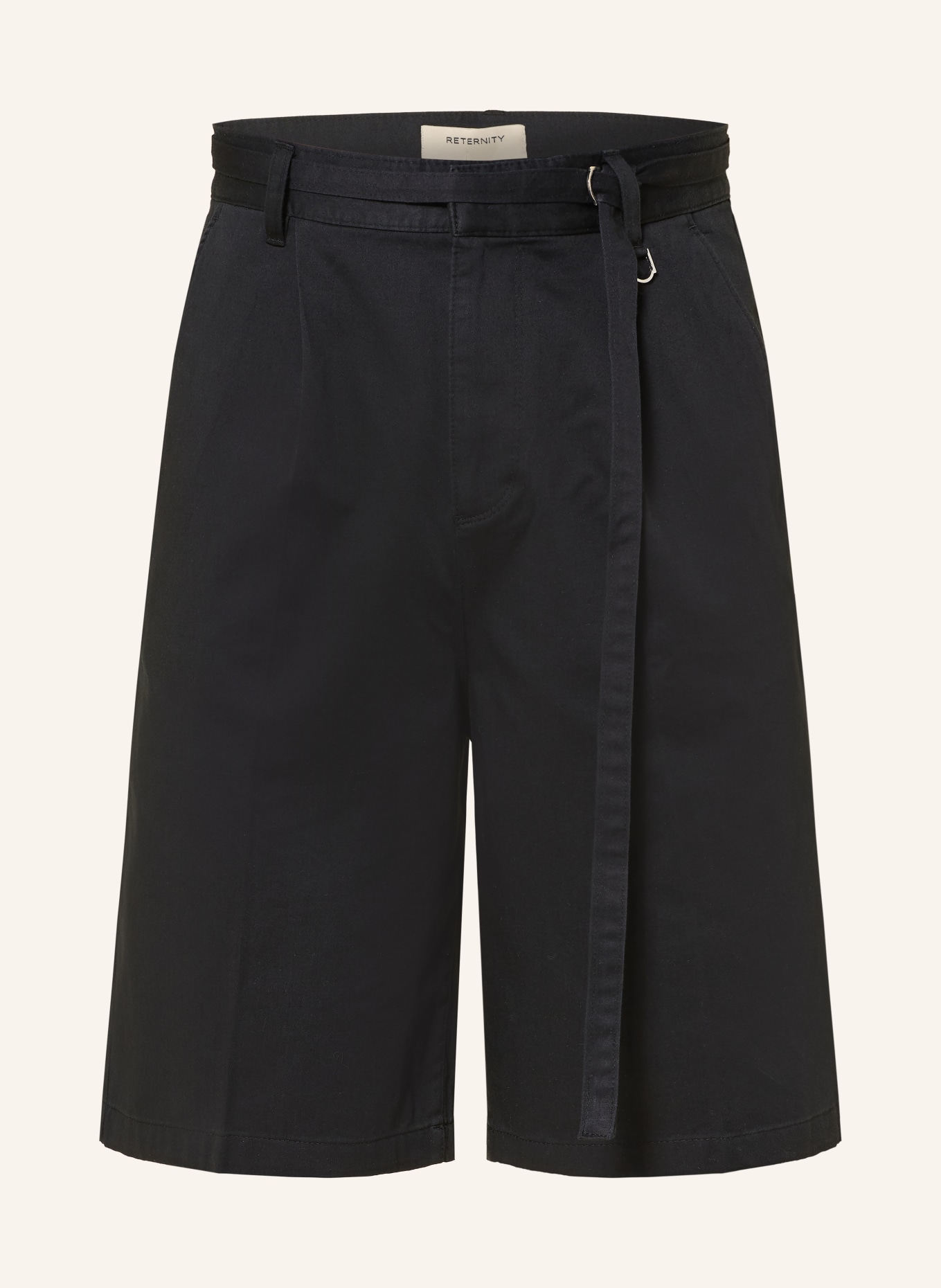 RETERNITY Chino šortky Regular Fit: ČERNÁ