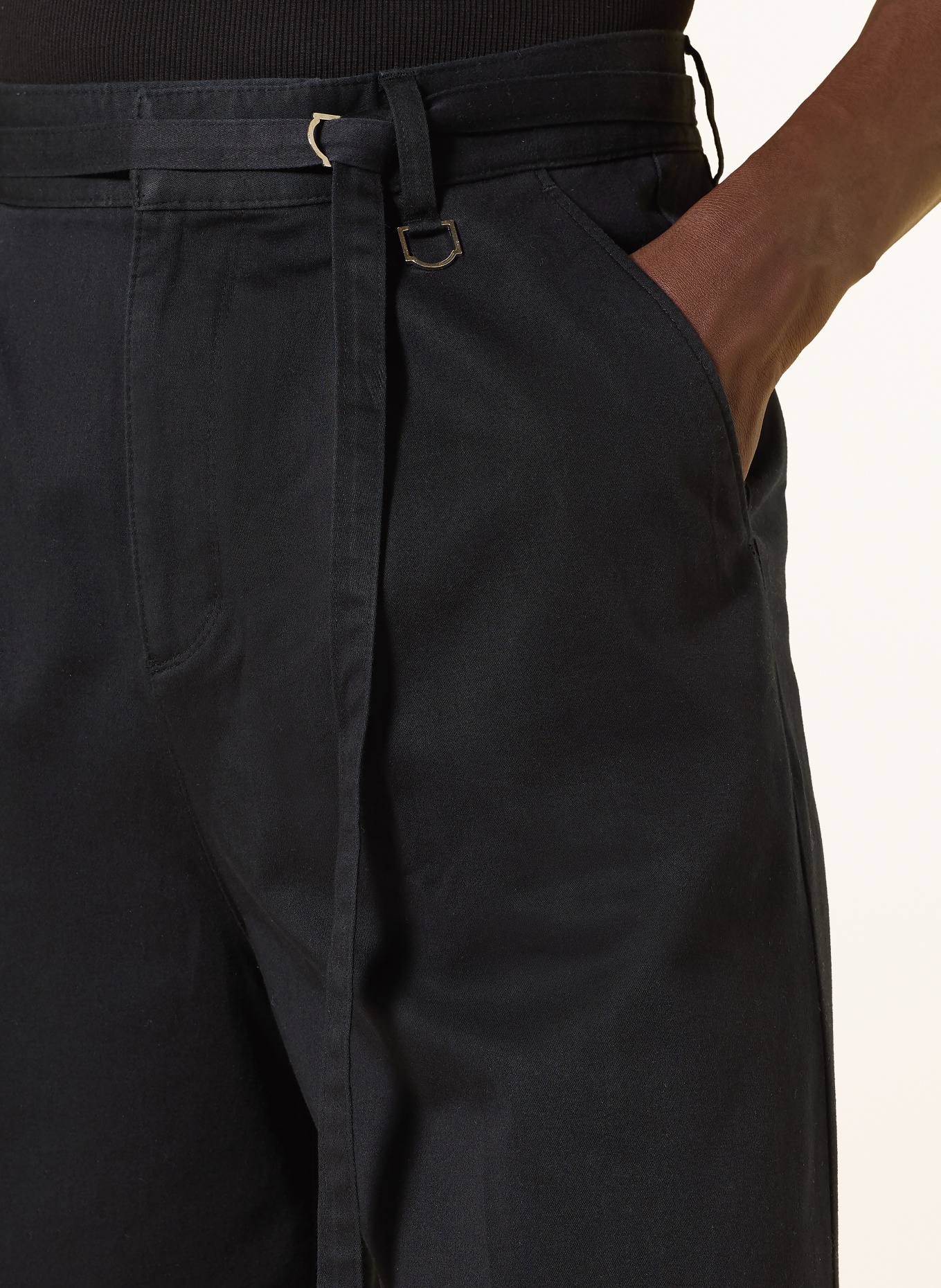 RETERNITY Chino šortky Regular Fit: ČERNÁ