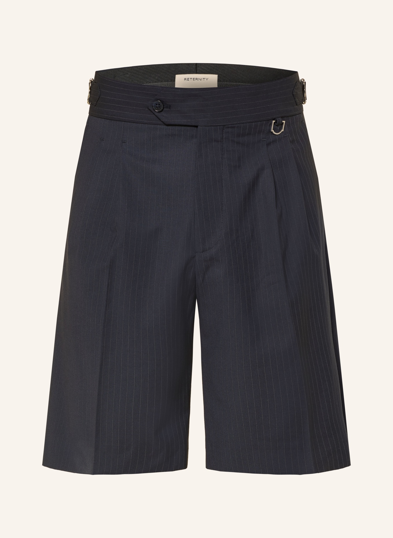 RETERNITY Chinoshorts Baggy Fit: DUNKELBLAU / GRAU
