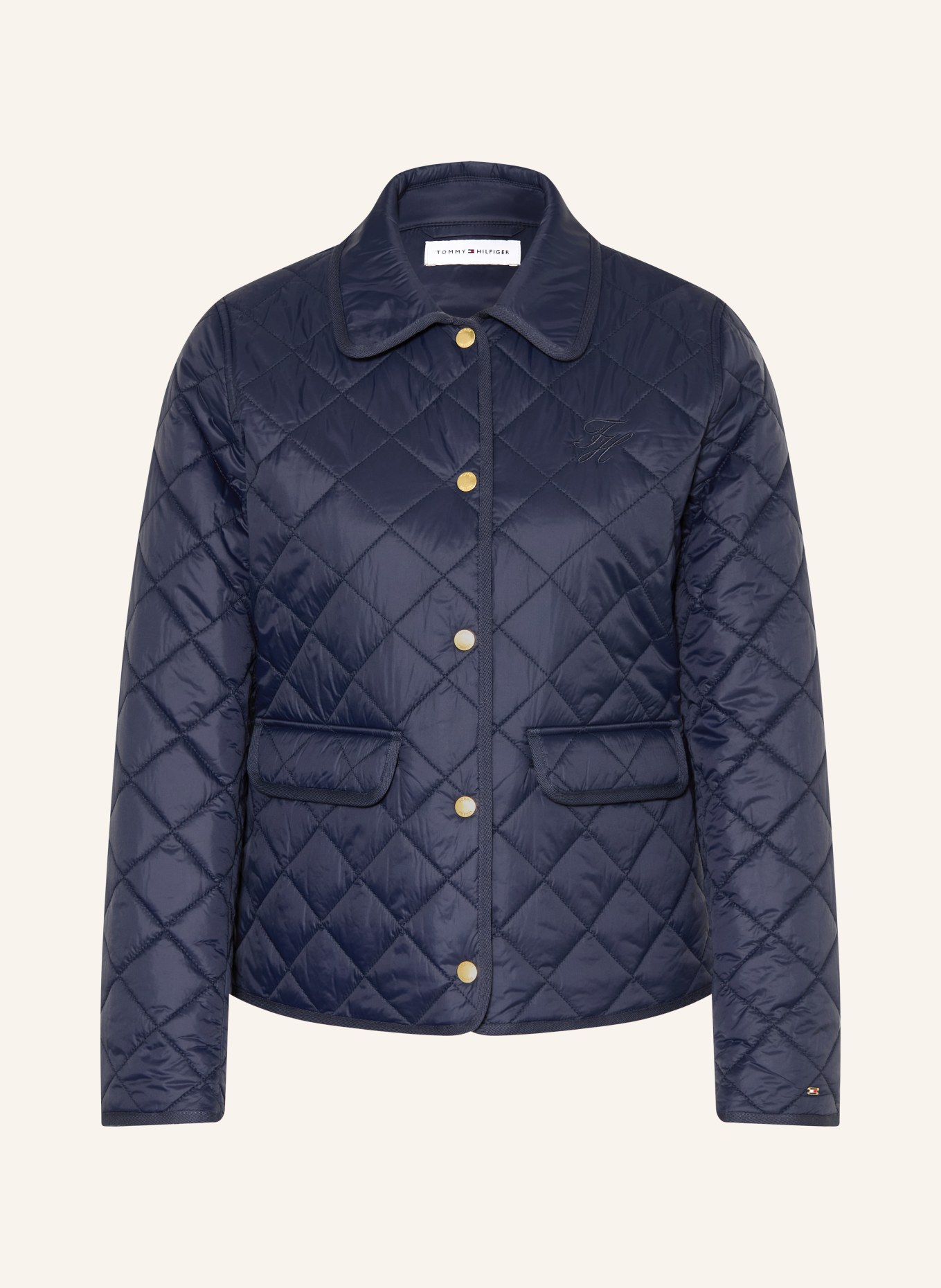 TOMMY HILFIGER Gewatteerd jasje: DONKERBLAUW