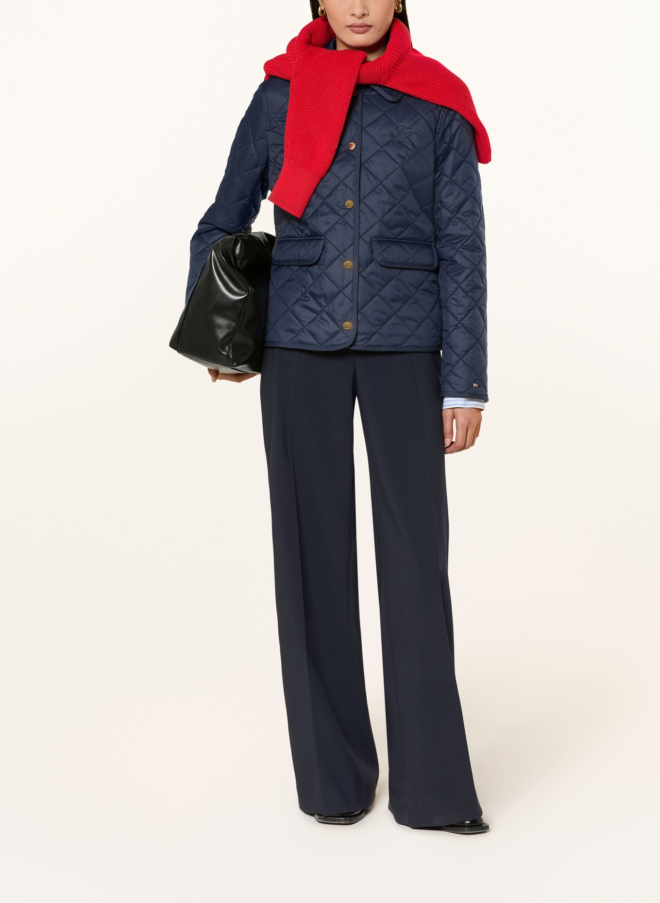 TOMMY HILFIGER Gewatteerd jasje: DONKERBLAUW