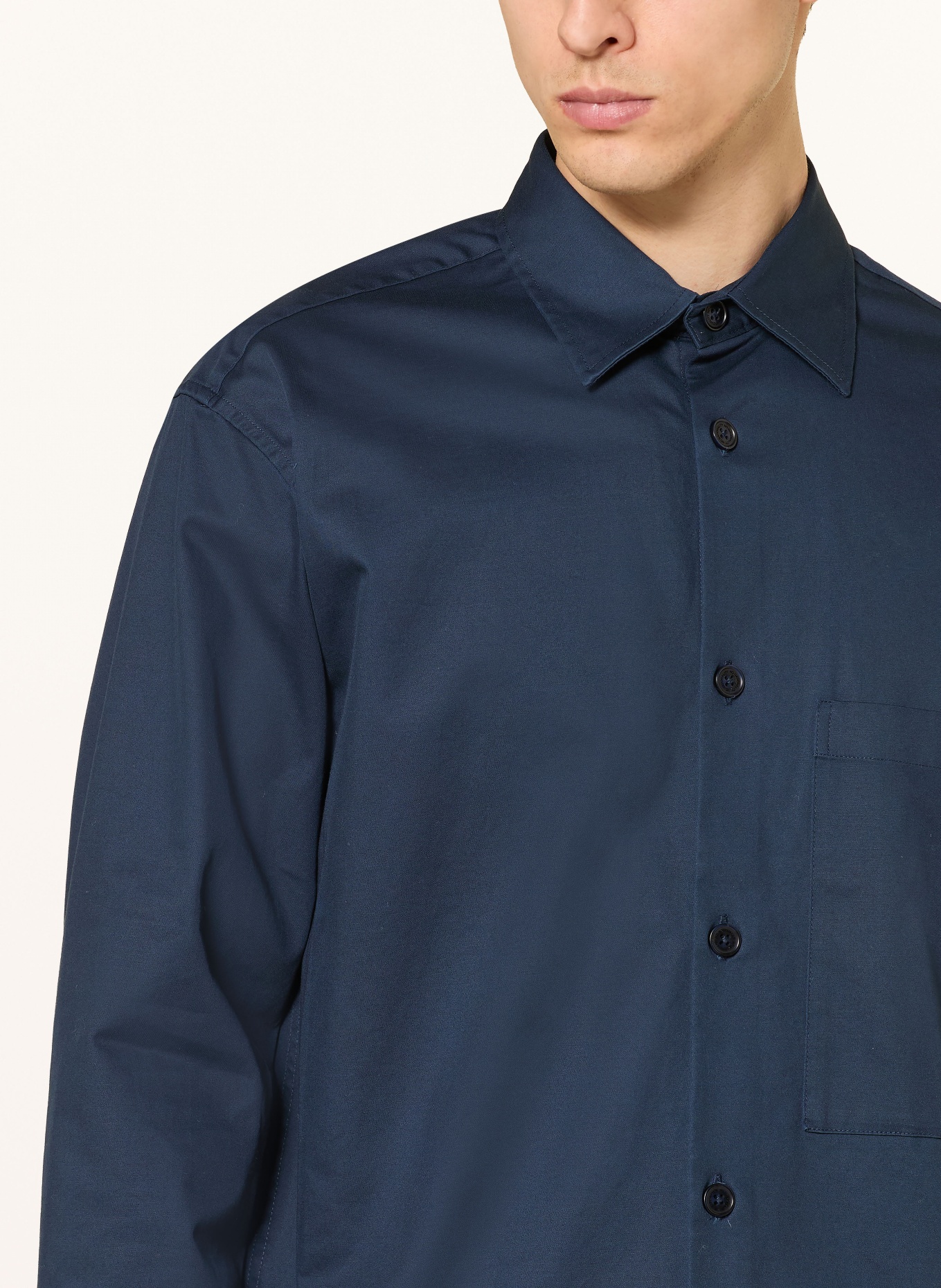 NN.07 FREDDY Overshirt: DARK BLUE