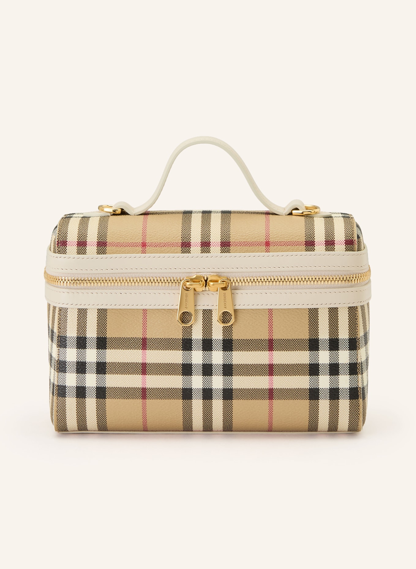BURBERRY Geantă de mână VANITY CASE: BEJ / AUR / CREM