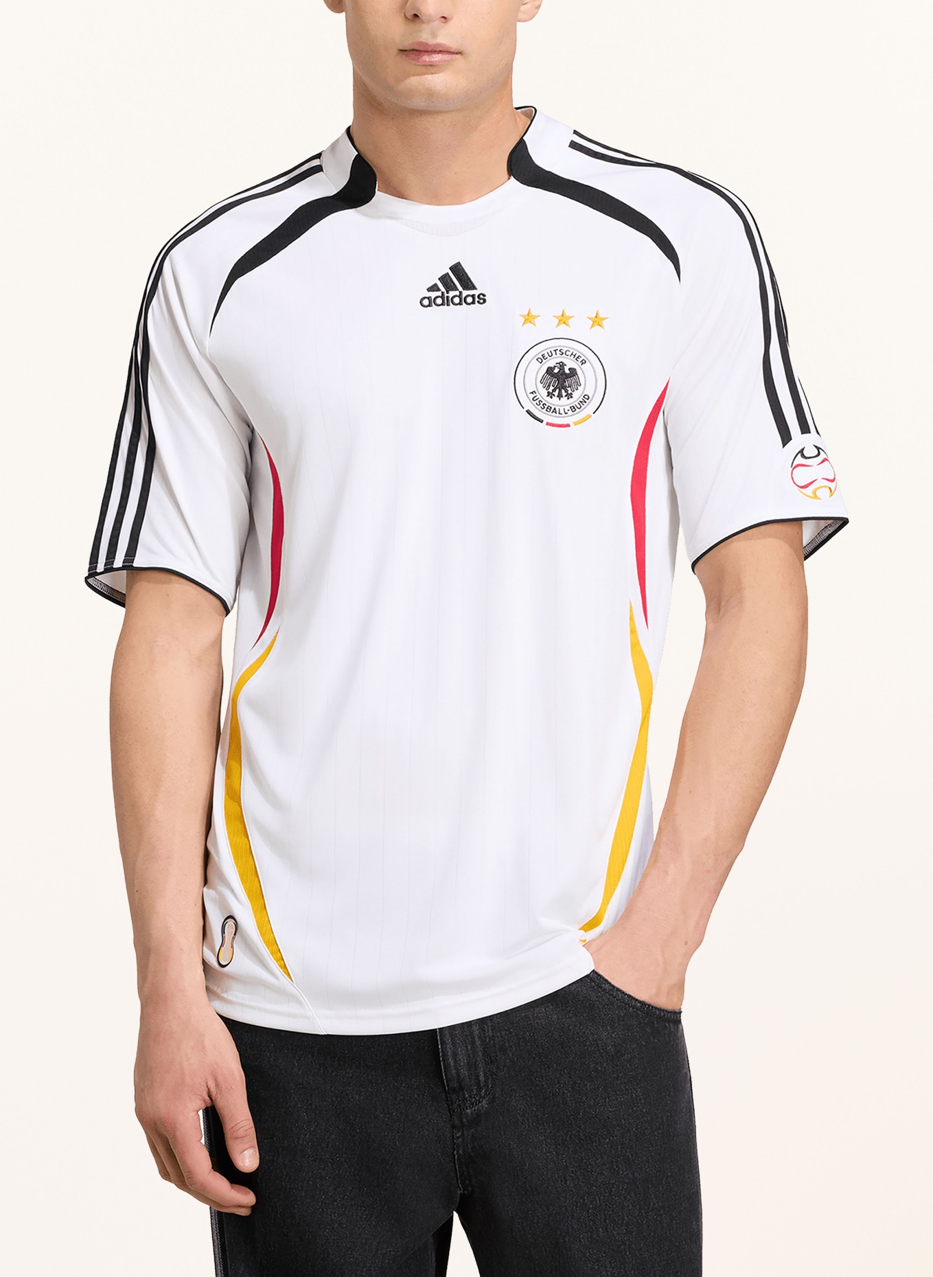 adidas Heimtrikot DEUTSCHLAND 2006: WEISS / ROT / SCHWARZ