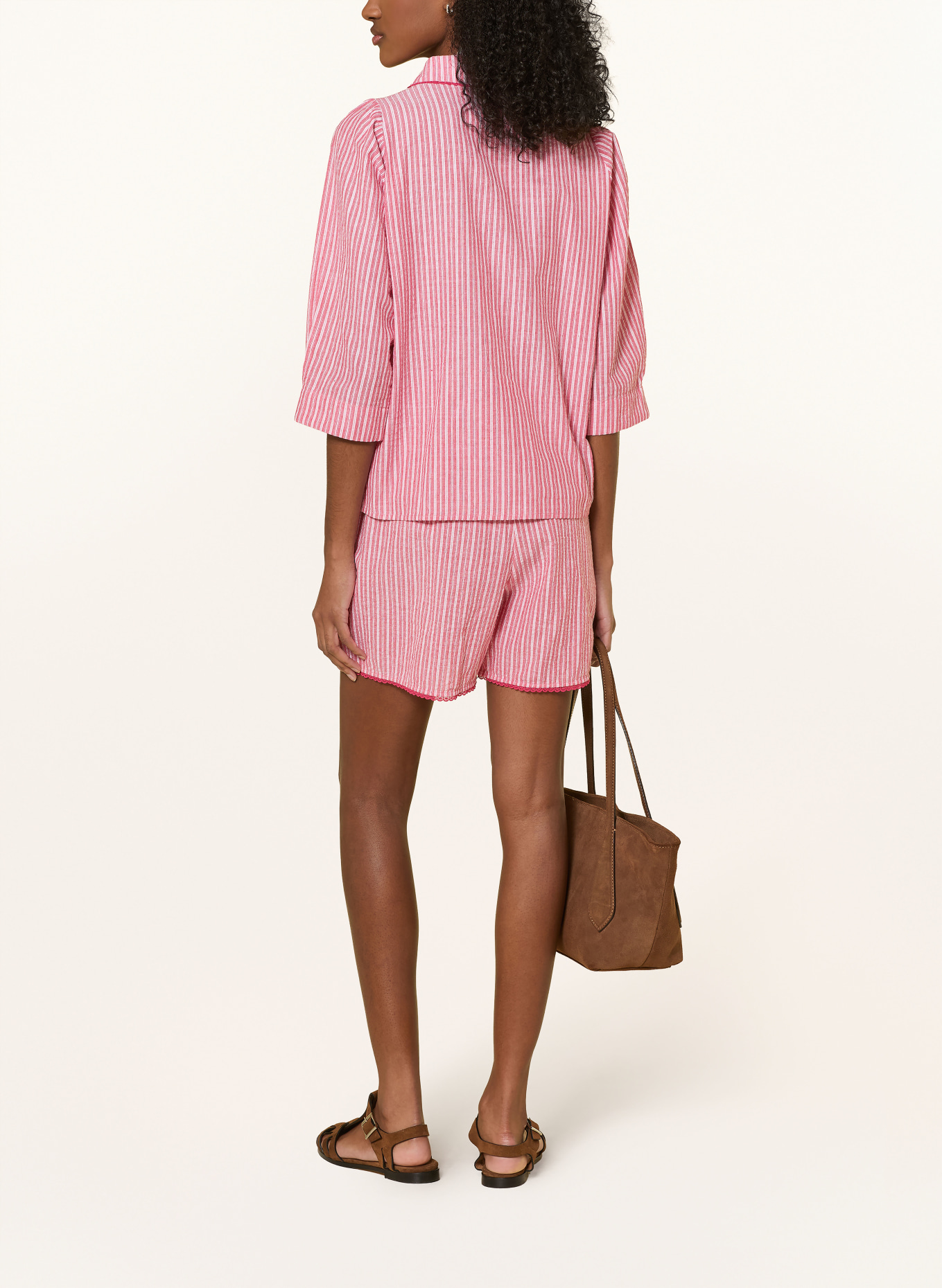 lollys laundry Shorts RITALL: LYSERØD / HVID