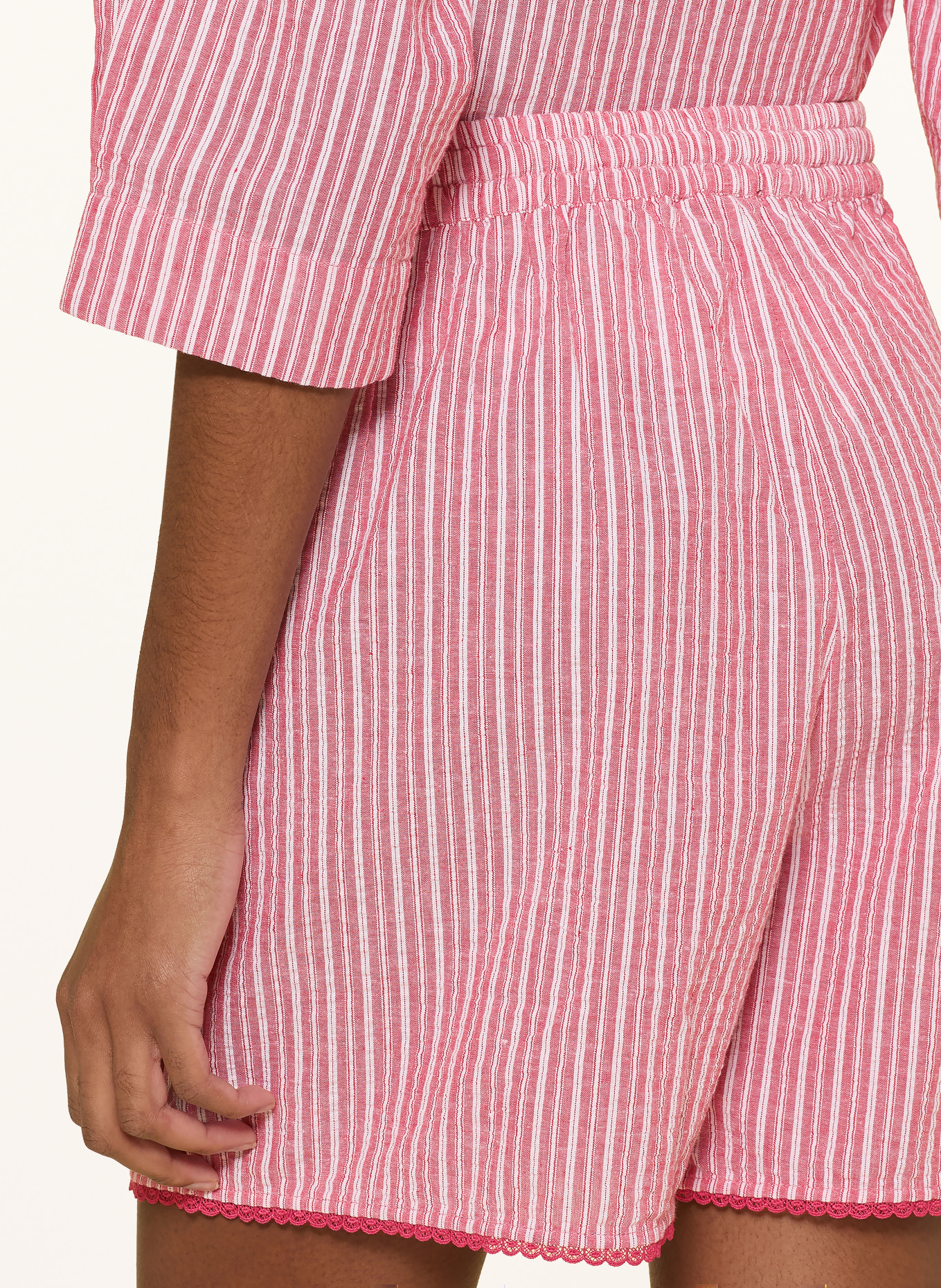 lollys laundry Shorts RITALL: LYSERØD / HVID