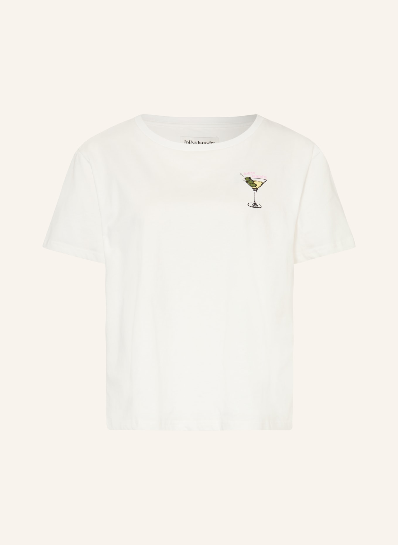 lollys laundry Tricou ELEANOR: ALB / VERDE / NEGRU