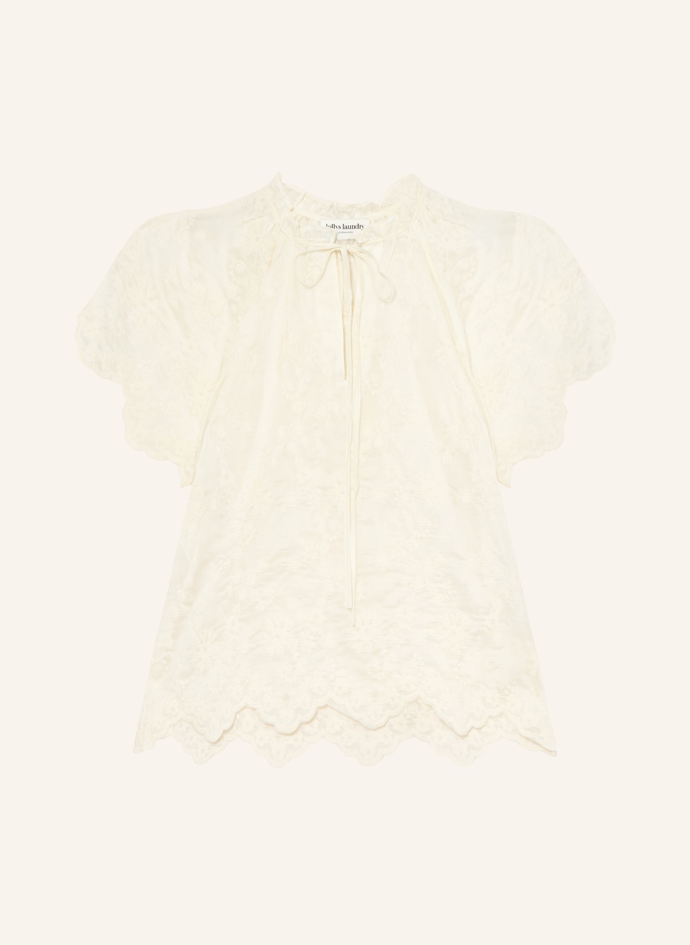 lollys laundry Blusenshirt KALILL mit Rüschen: CREME