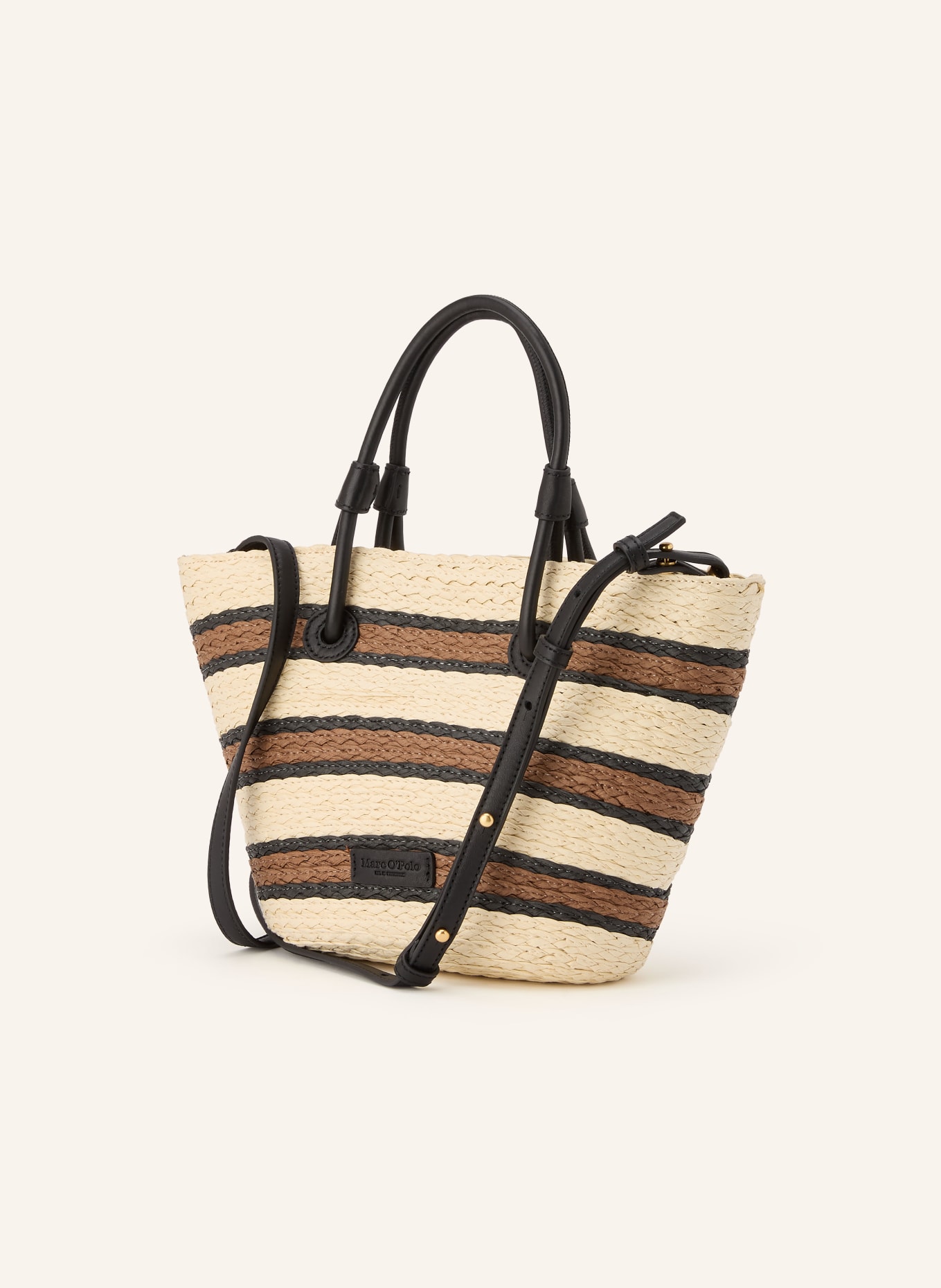 Marc O'Polo JOANA Shoulder Bag: LIGHT BROWN / BROWN / BLACK