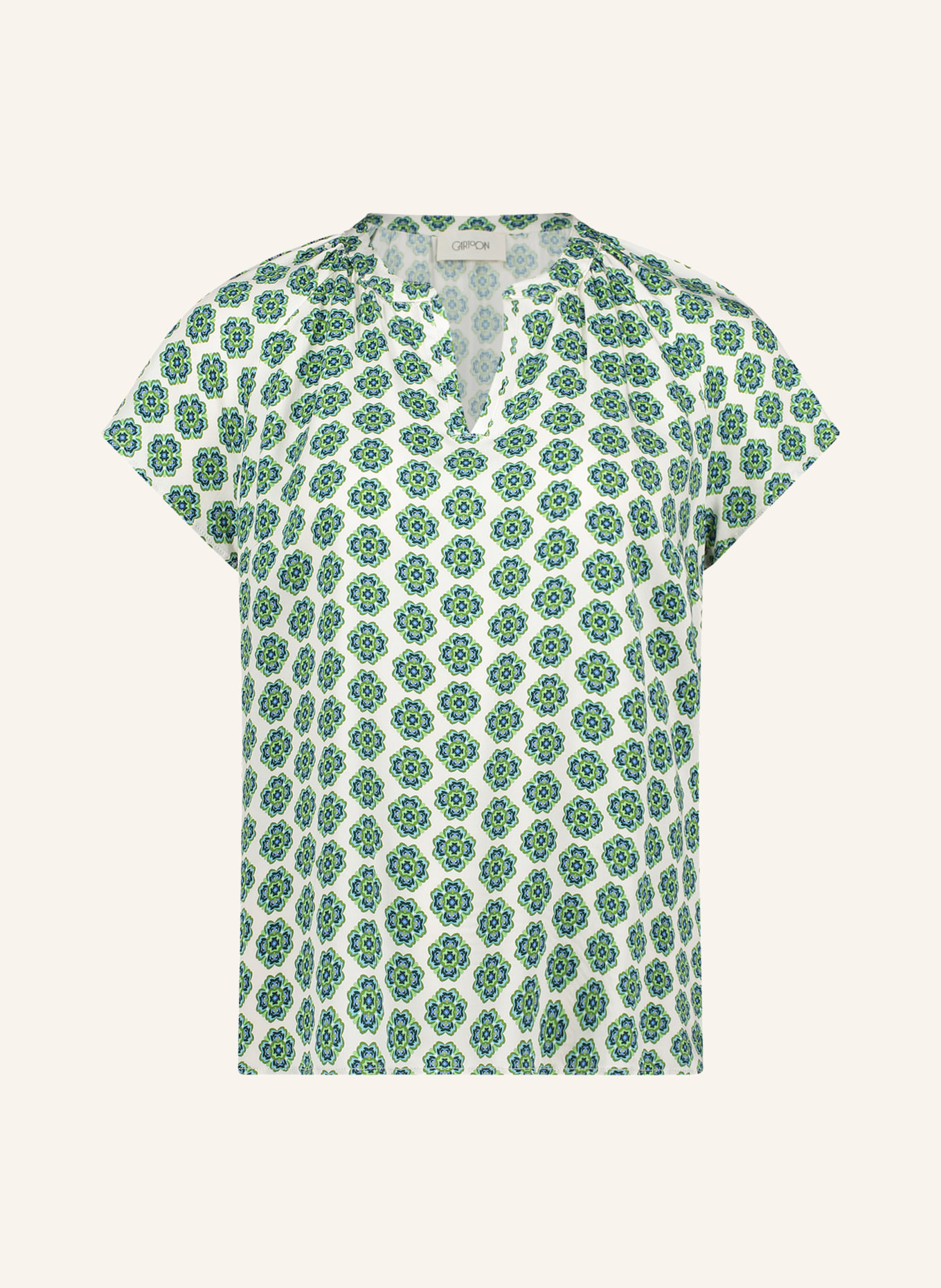 CARTOON Chemisier: BLANC / VERT CLAIR / BLEU