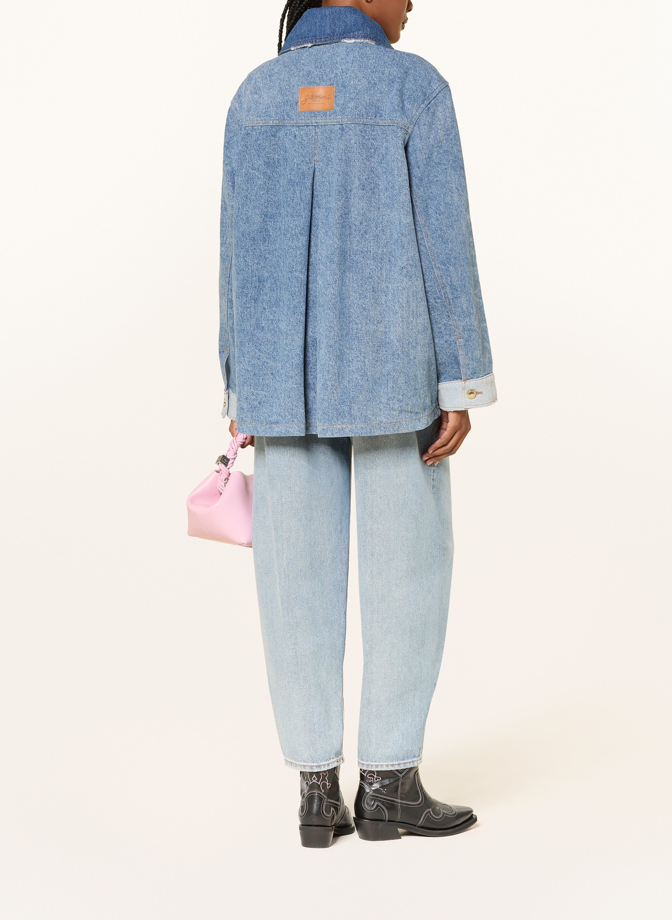 GANNI Jeansjacka: 567 MID BLUE VINTAGE