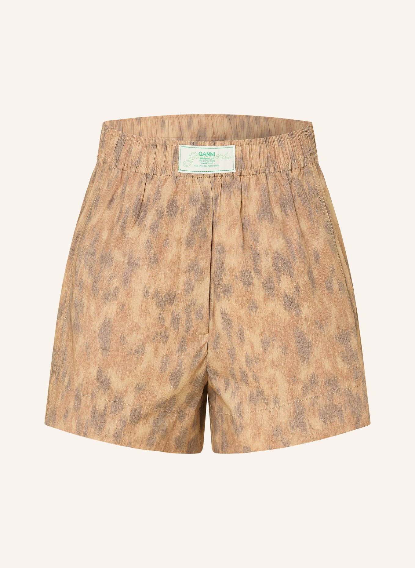 GANNI Shorts: HELLBRAUN / DUNKELBRAUN
