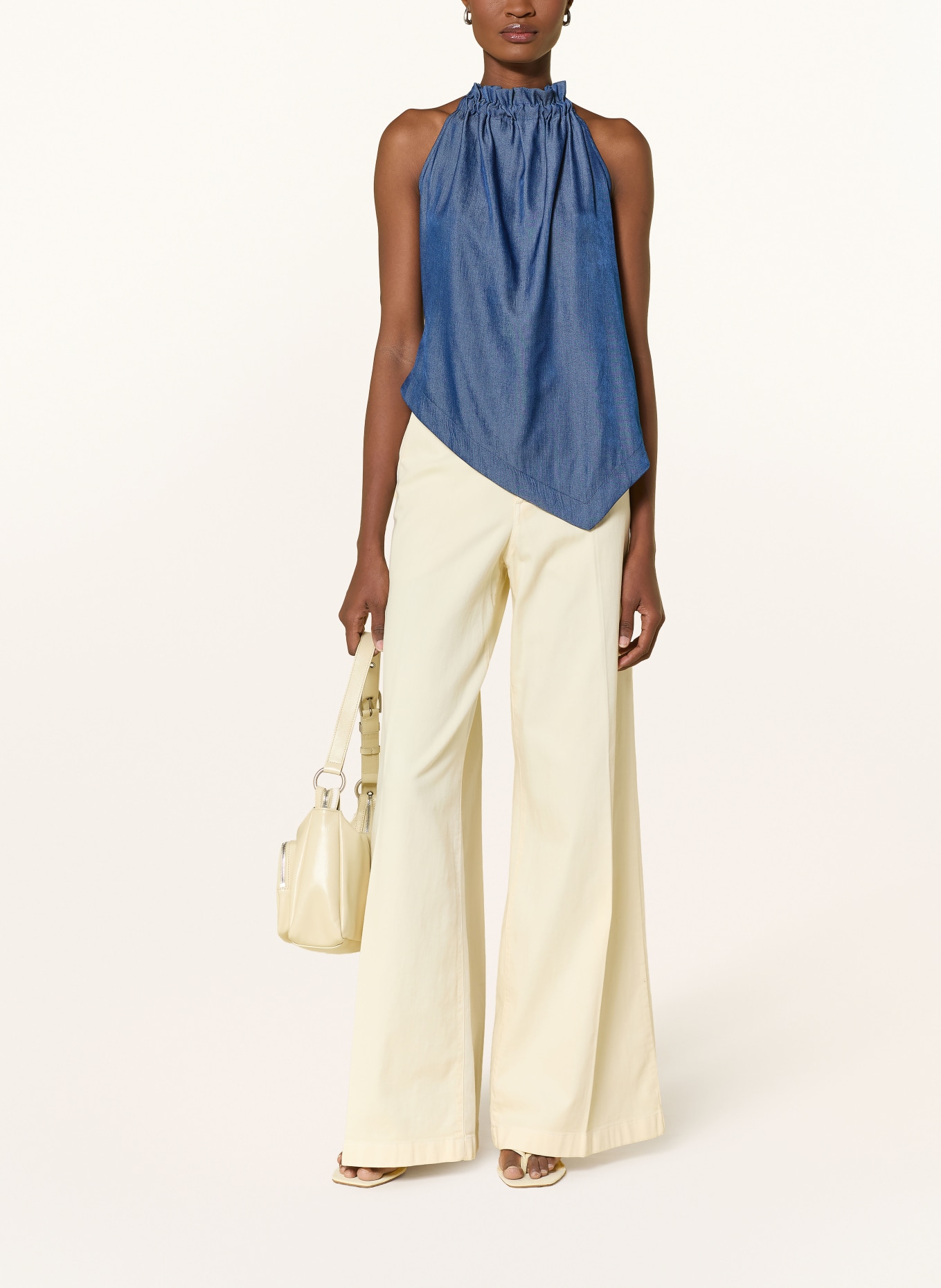 ESTHÉ Top in Jeansoptik: BLAU