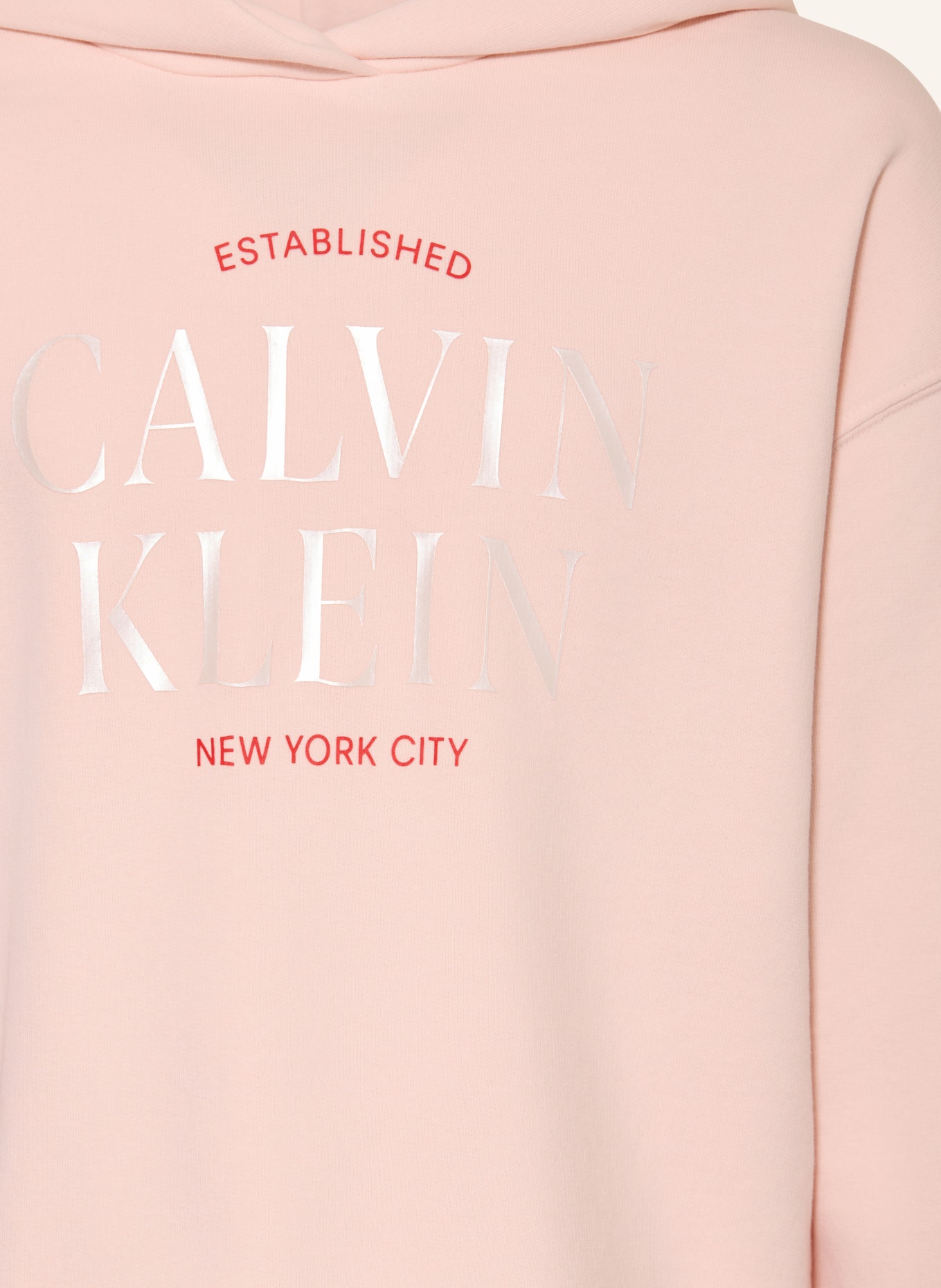 Calvin Klein Hoodie: ROSE CLAIR / CRÈME / ROOD