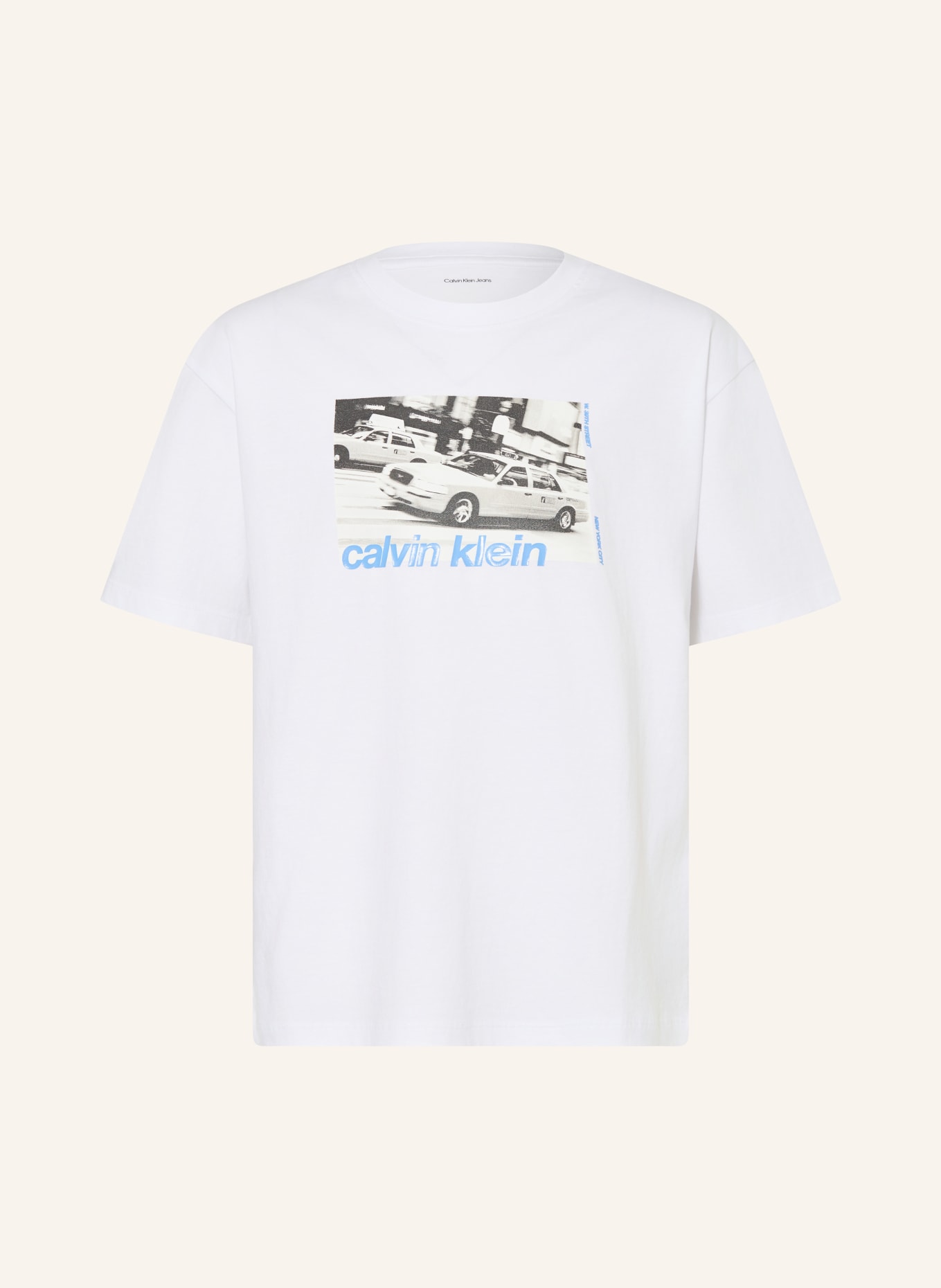 Calvin Klein T-Shirt: WEISS / BLAU / SCHWARZ