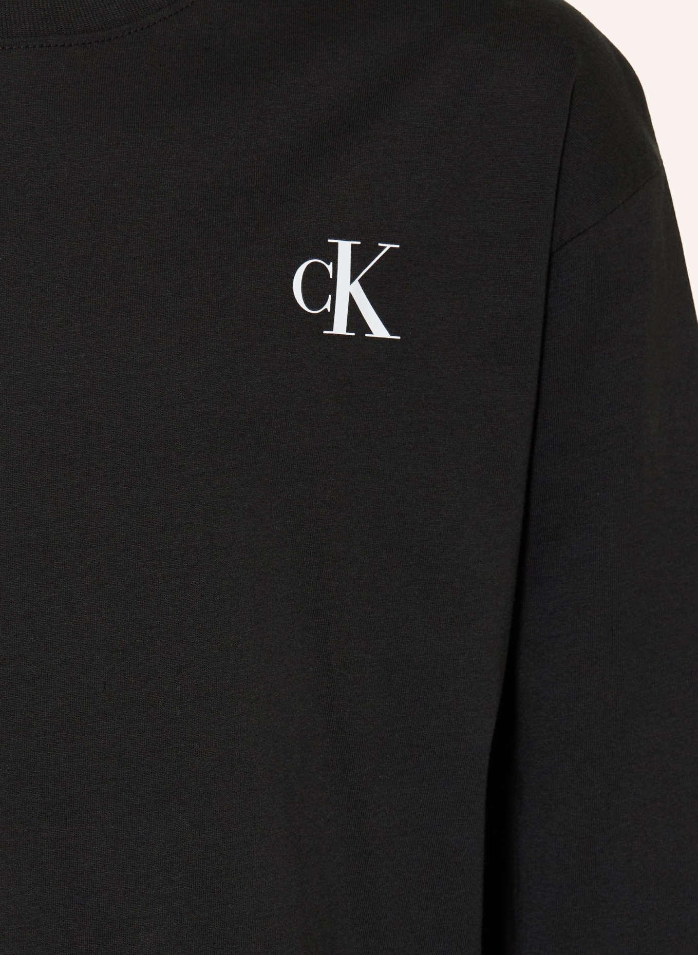 Calvin Klein Langærmet: HVID / SORT
