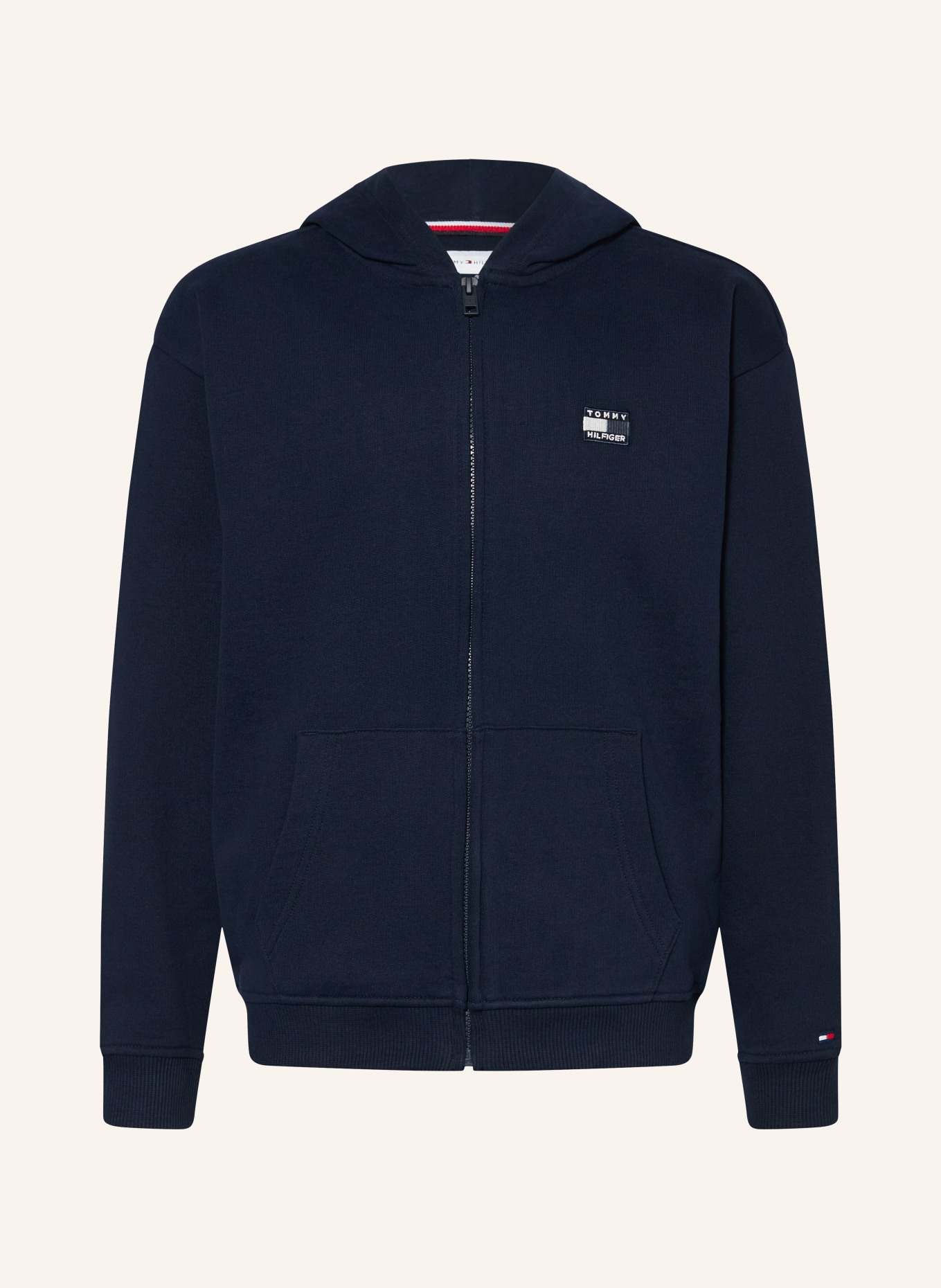 TOMMY HILFIGER Sweatjacke: DUNKELBLAU