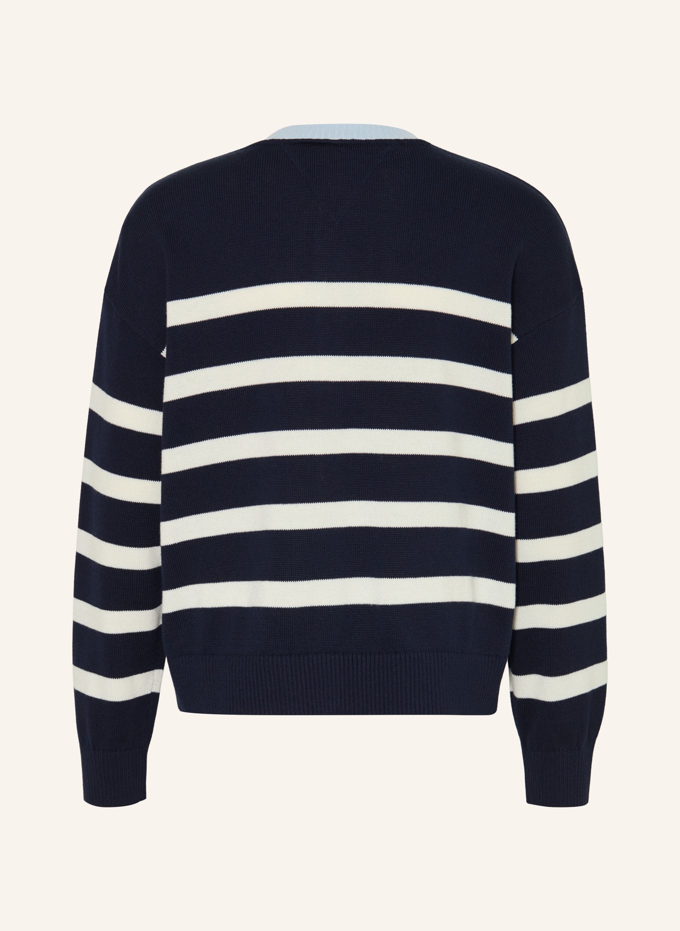 TOMMY HILFIGER Kardigan: GRANATOWY / BIAŁY