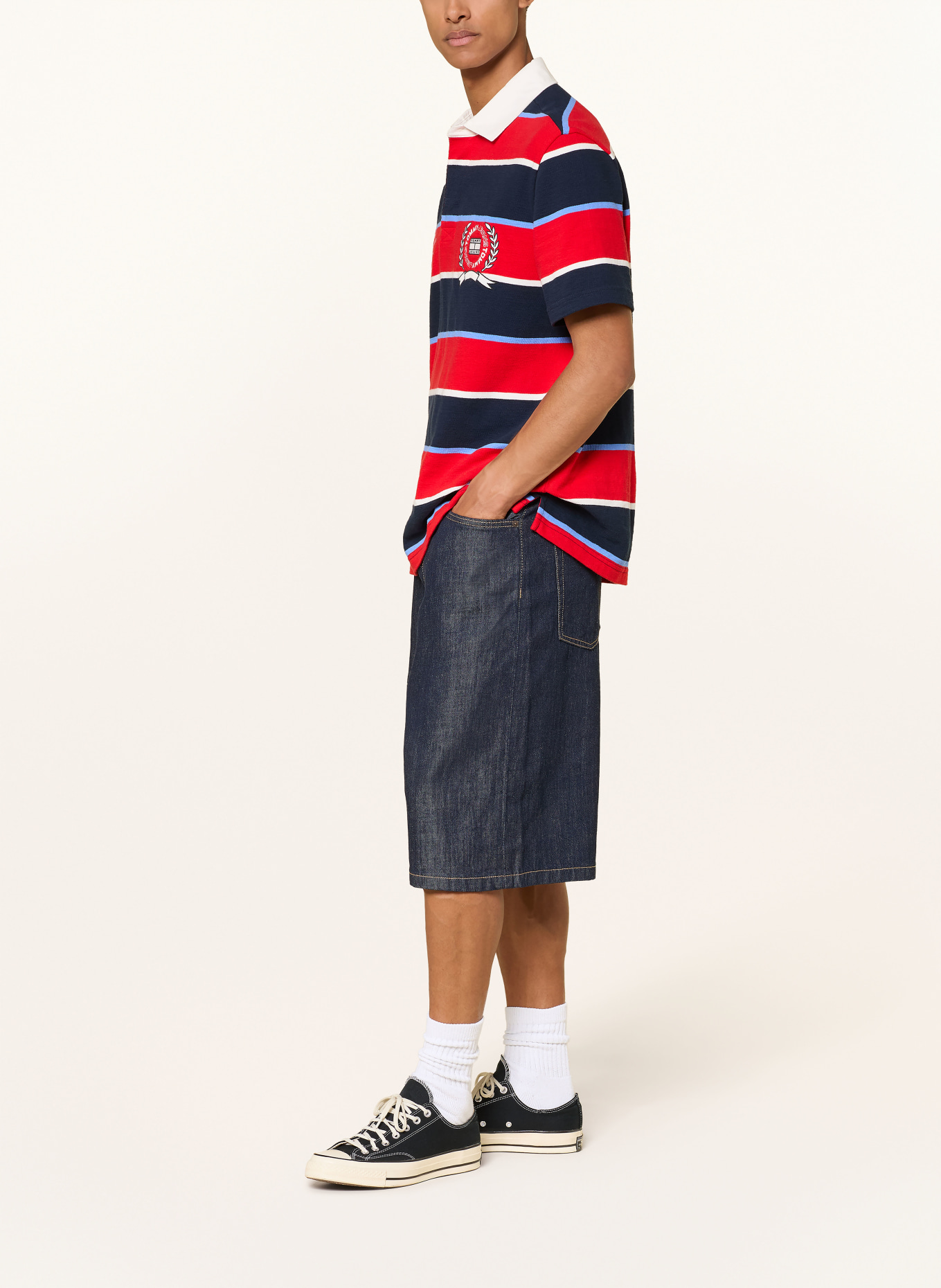 TOMMY JEANS Jeansshorts THE BAGGY Loose Fit: 1BK Denim Dark