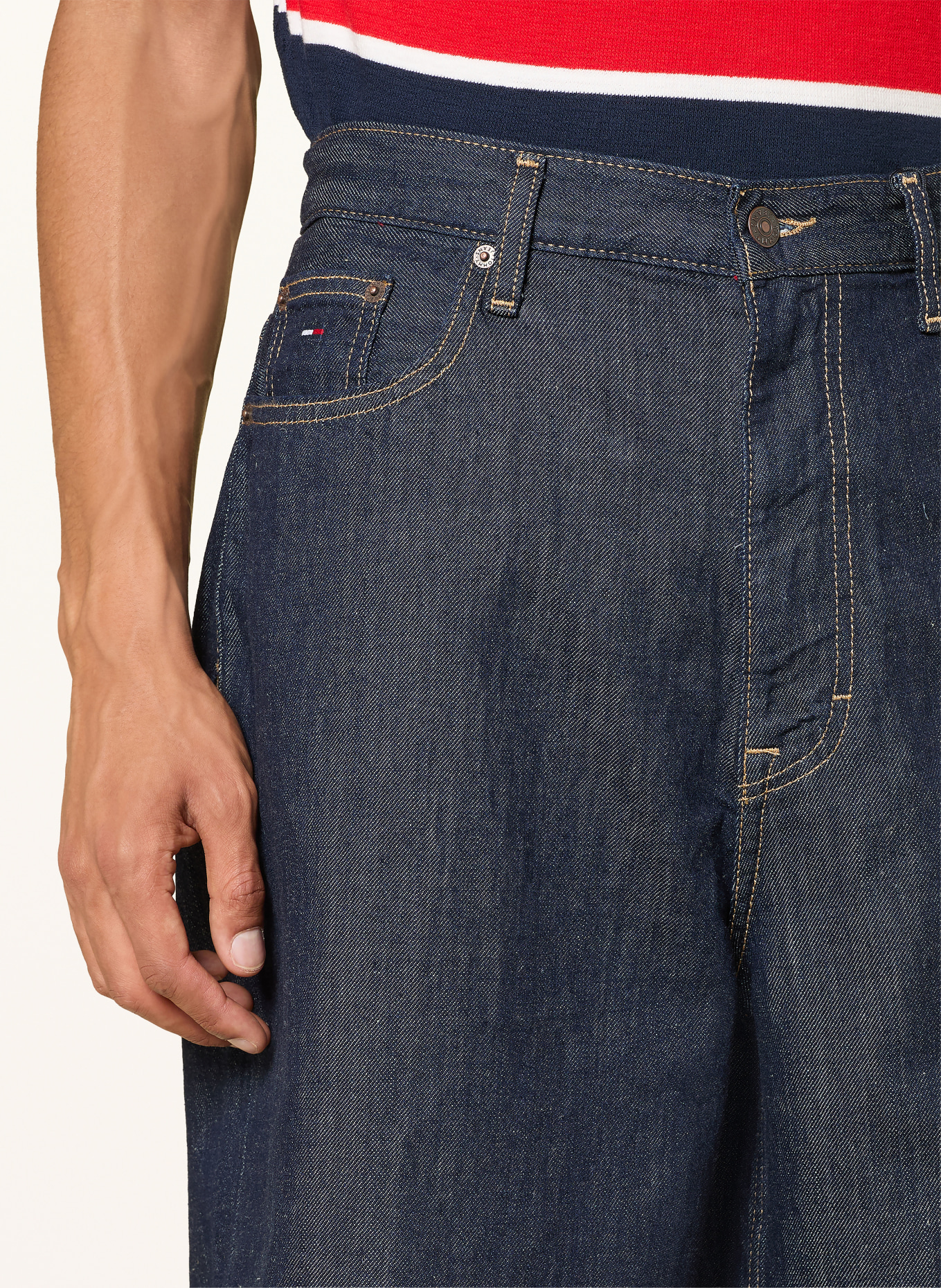 TOMMY JEANS Jeansshorts THE BAGGY Loose Fit: 1BK Denim Dark