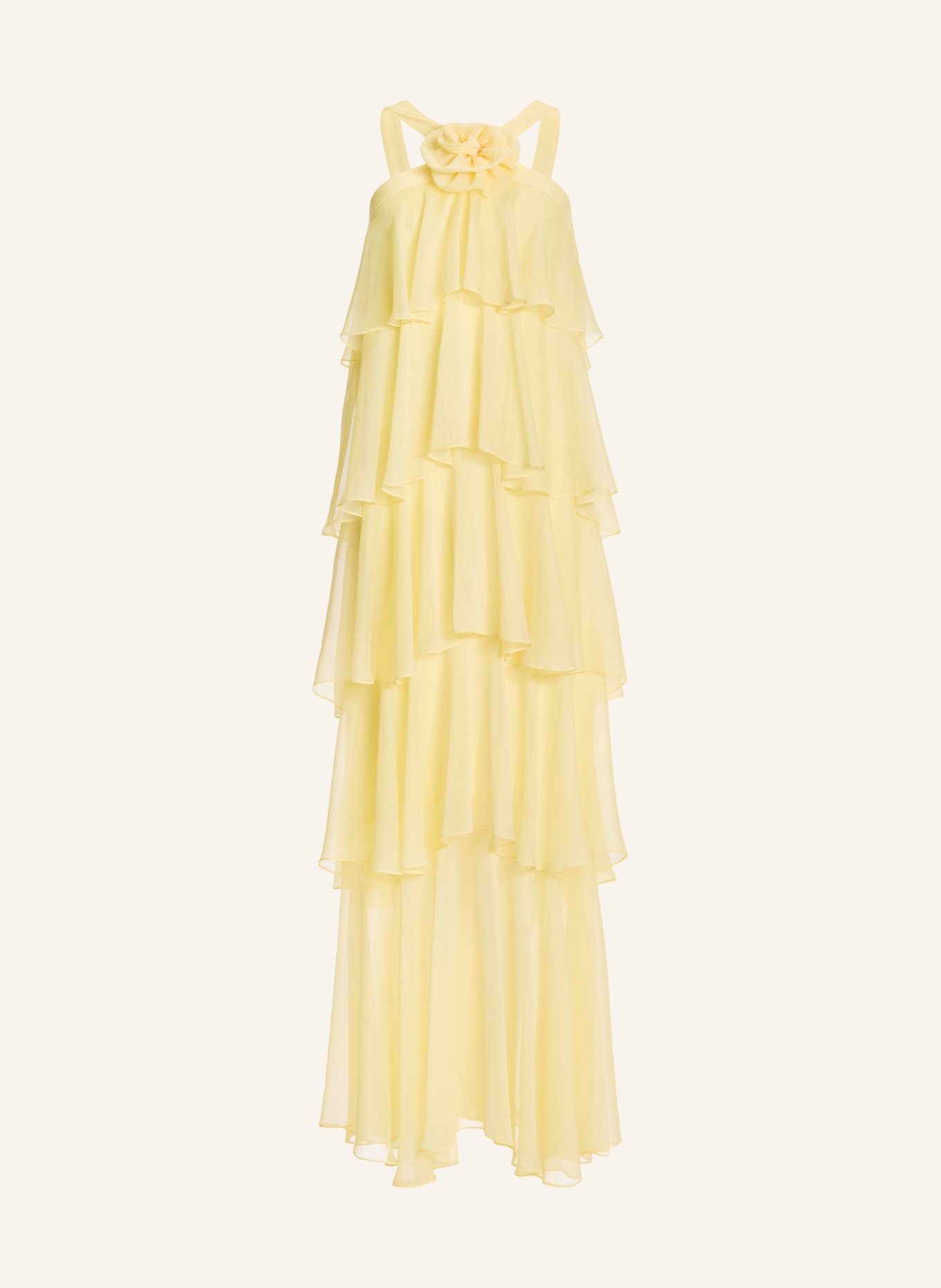 SWING Abendkleid mit Volants: GELB