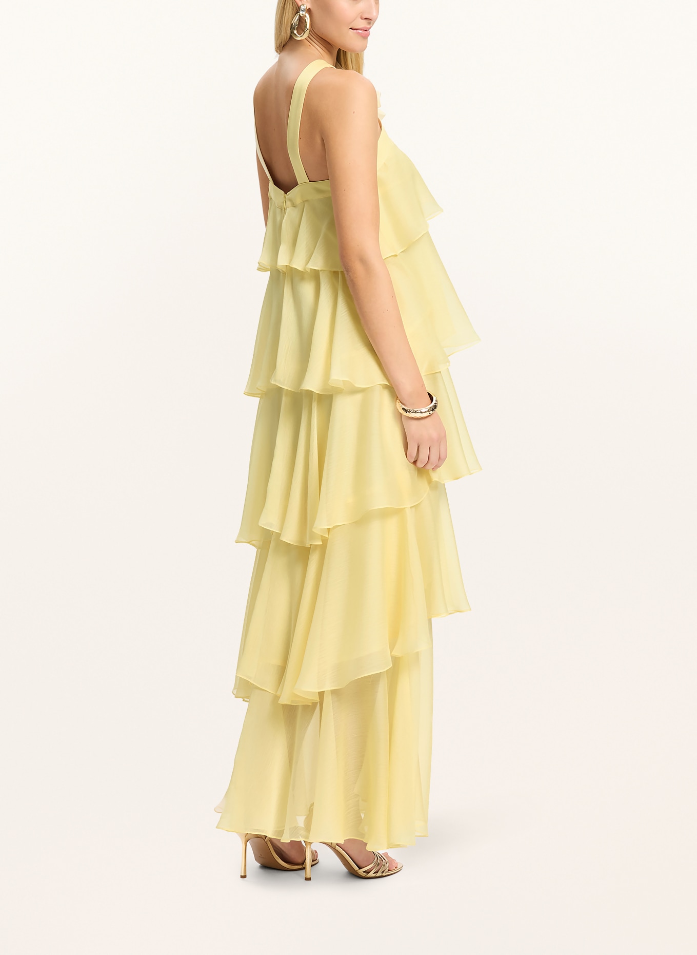 SWING Abendkleid mit Volants: GELB
