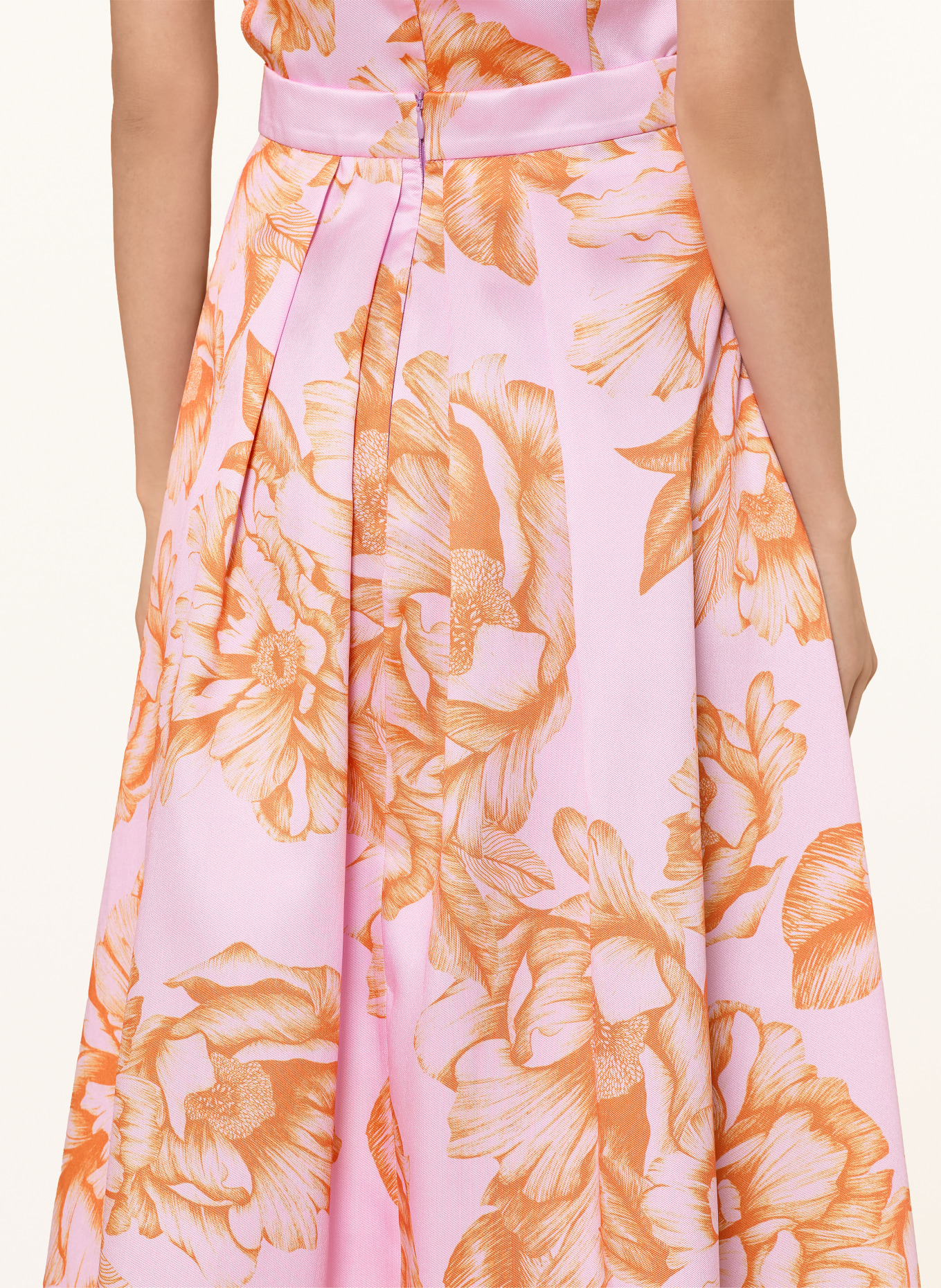 SWING Pleated skirt: ROSE / ORANGE