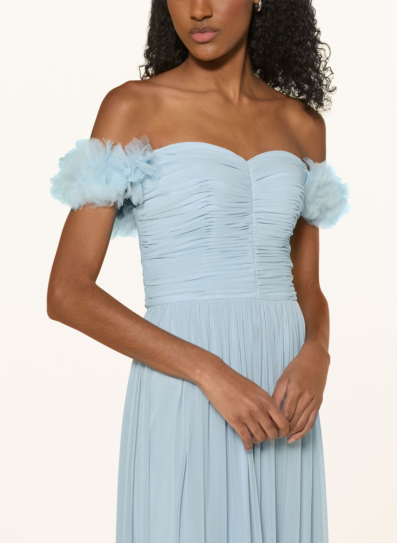 Hey Kyla Abendkleid aus Mesh: HELLBLAU