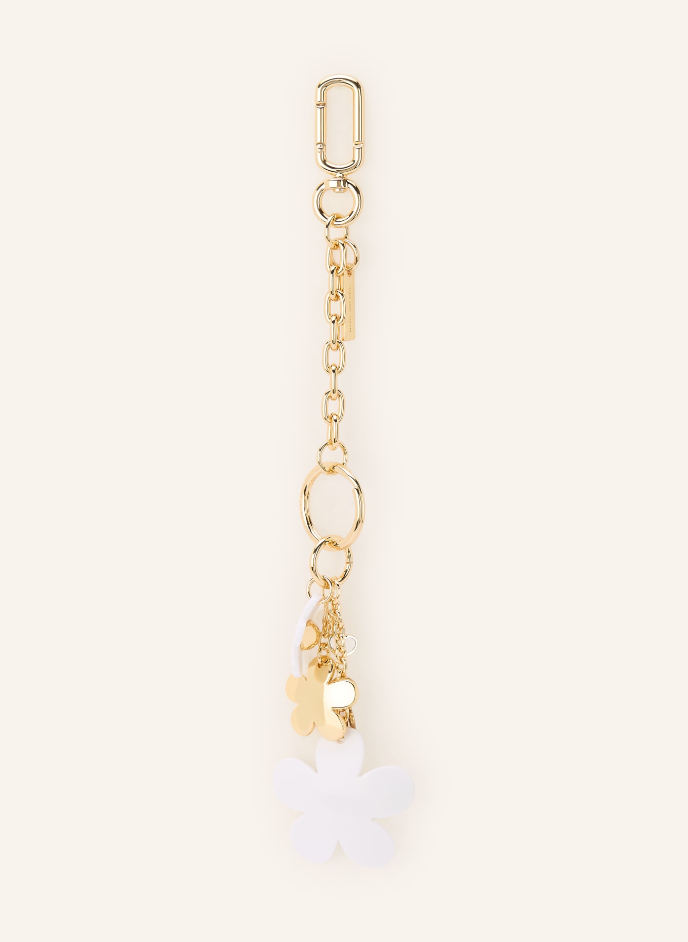 MARC JACOBS Bag charm THE CLUSTER CHARM: GOLD / WHITE