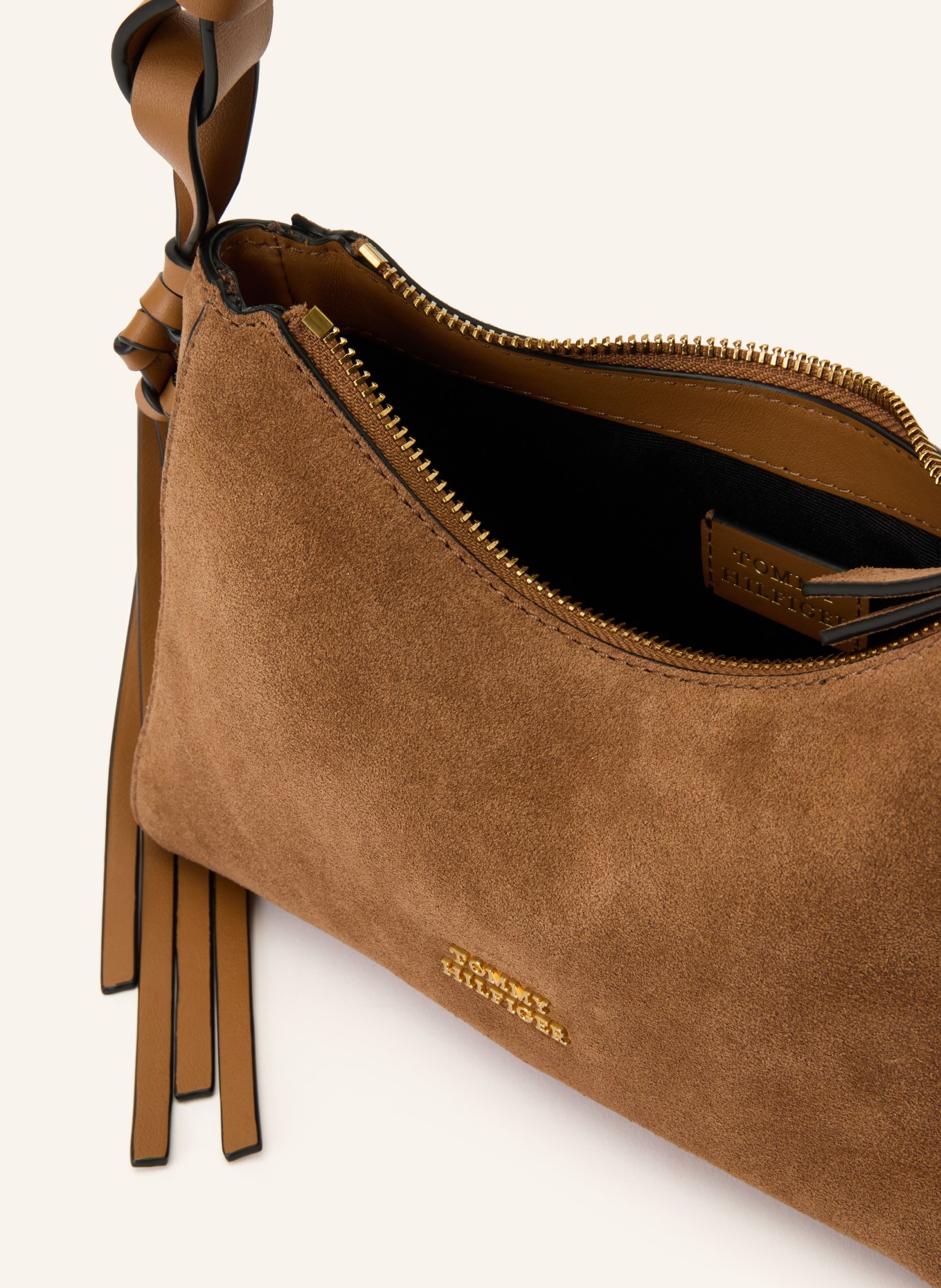 TOMMY HILFIGER Schultertasche: COGNAC
