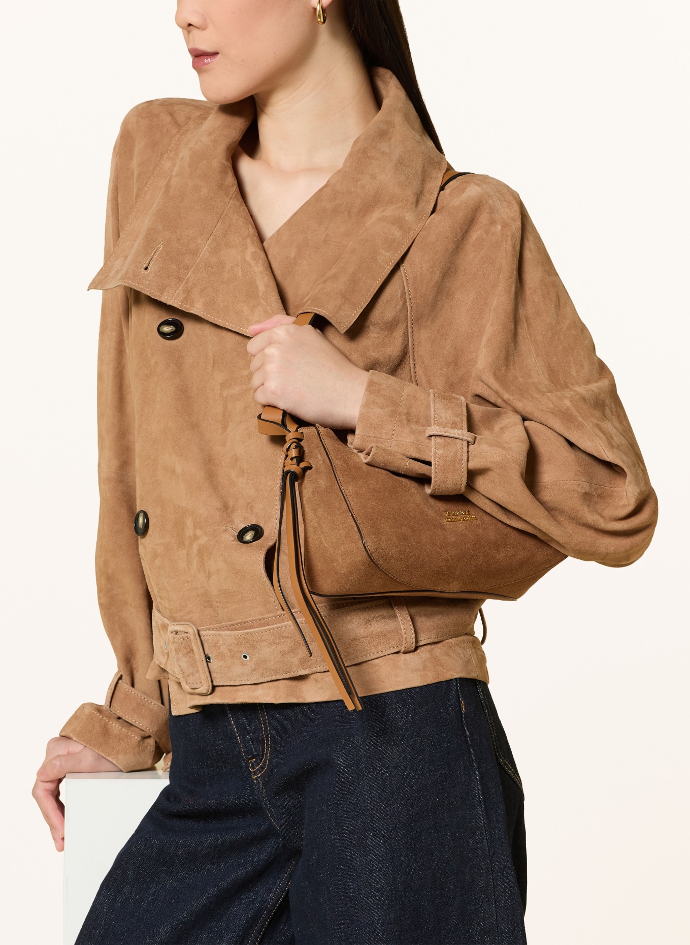 TOMMY HILFIGER Schoudertas: COGNAC