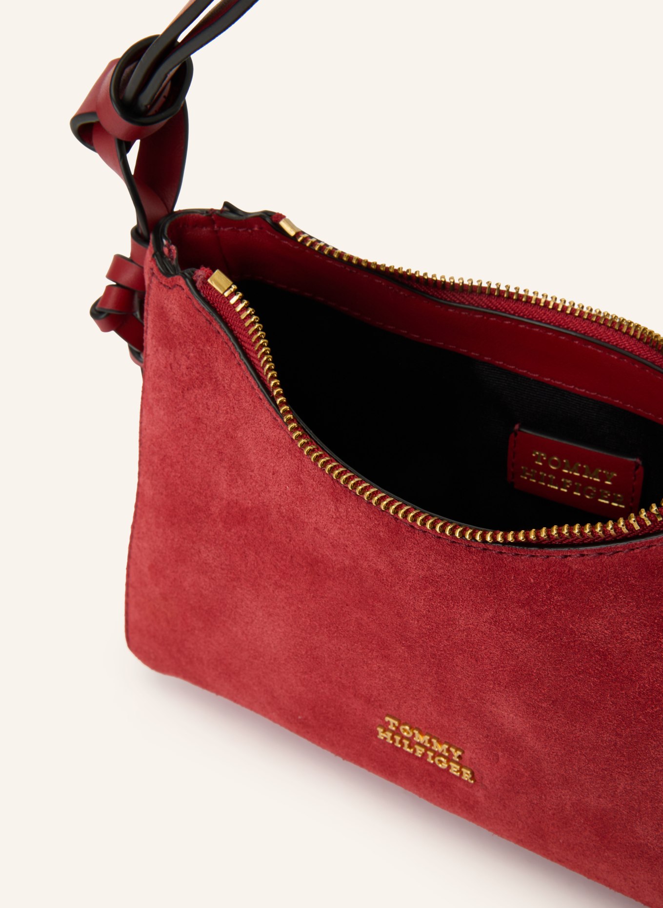 TOMMY HILFIGER Schultertasche: DUNKELROT
