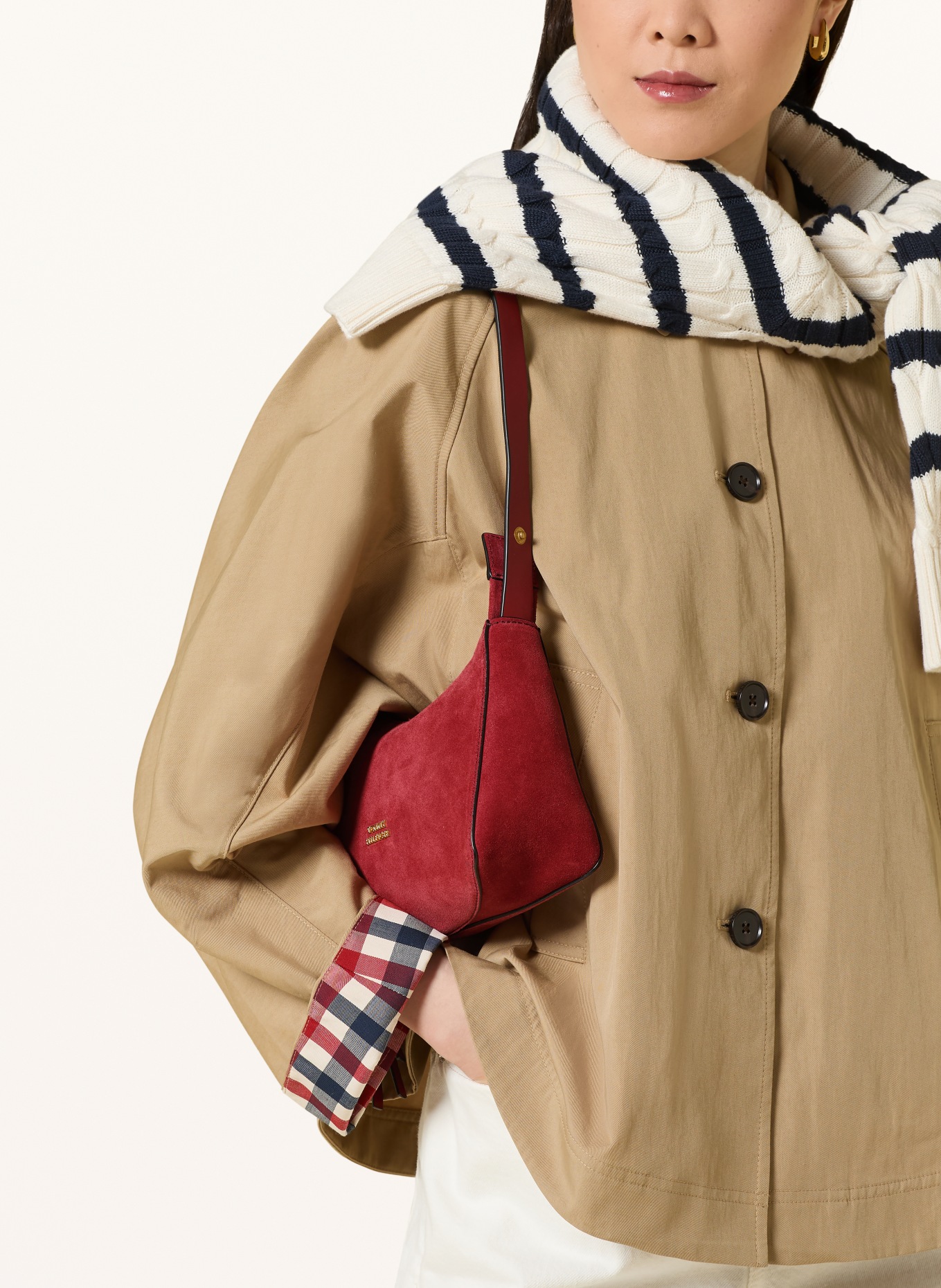 TOMMY HILFIGER Skuldertaske: MØRKERØD