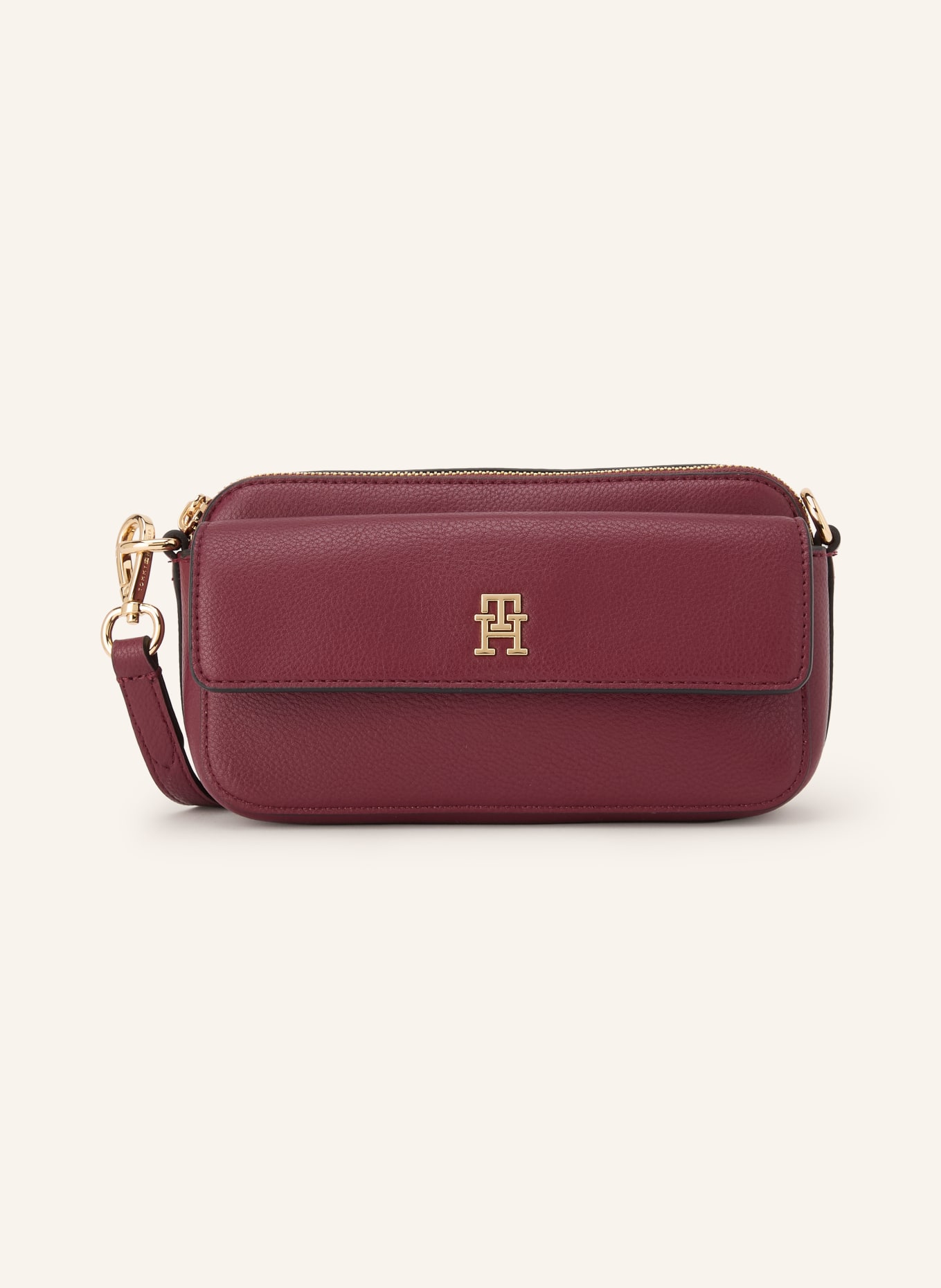 TOMMY HILFIGER Sac à bandoulière: ROUGE FONCÉ
